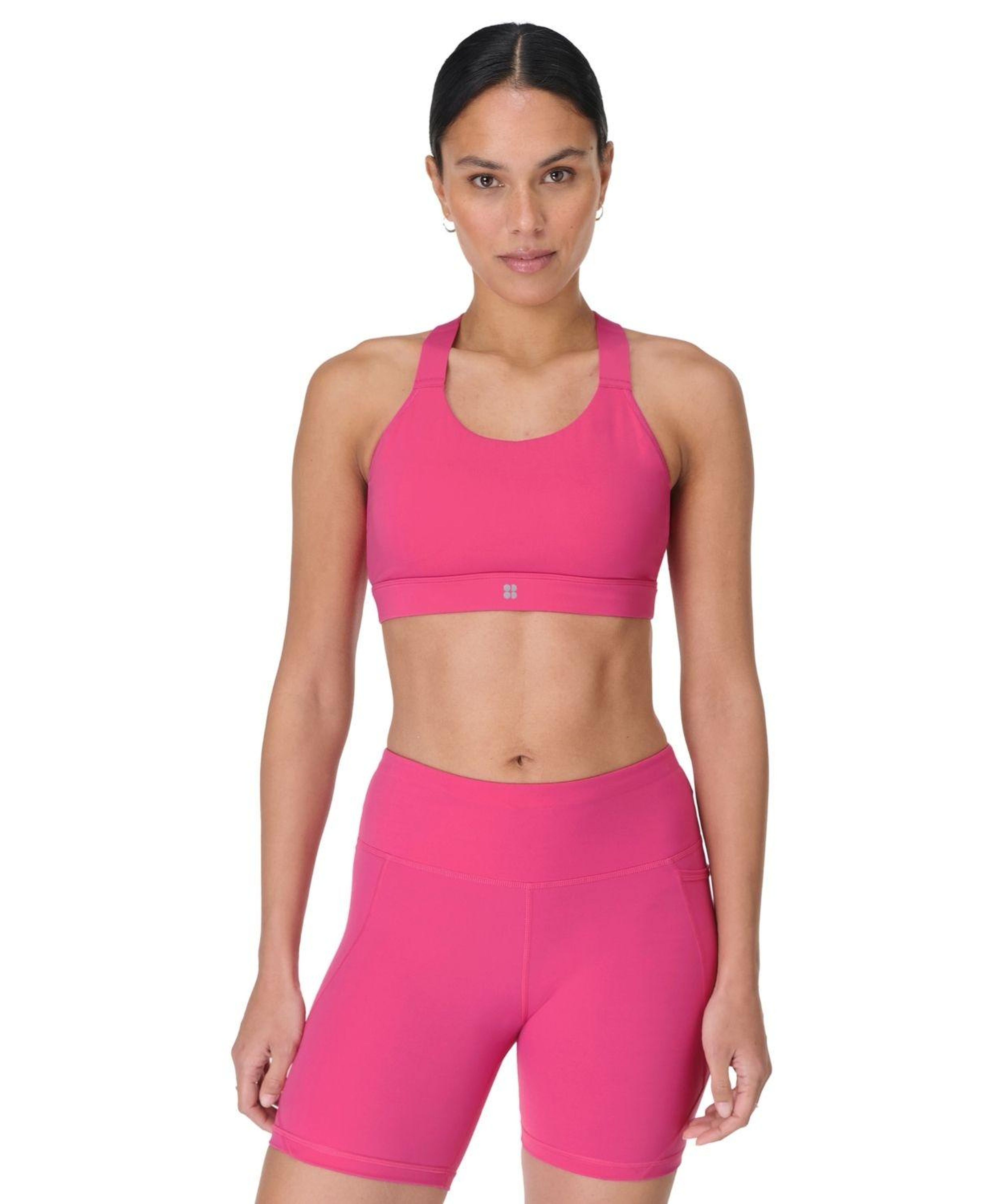 Sweaty Betty Power Medium Support Sports Br Kadın Gri Fitness Bra