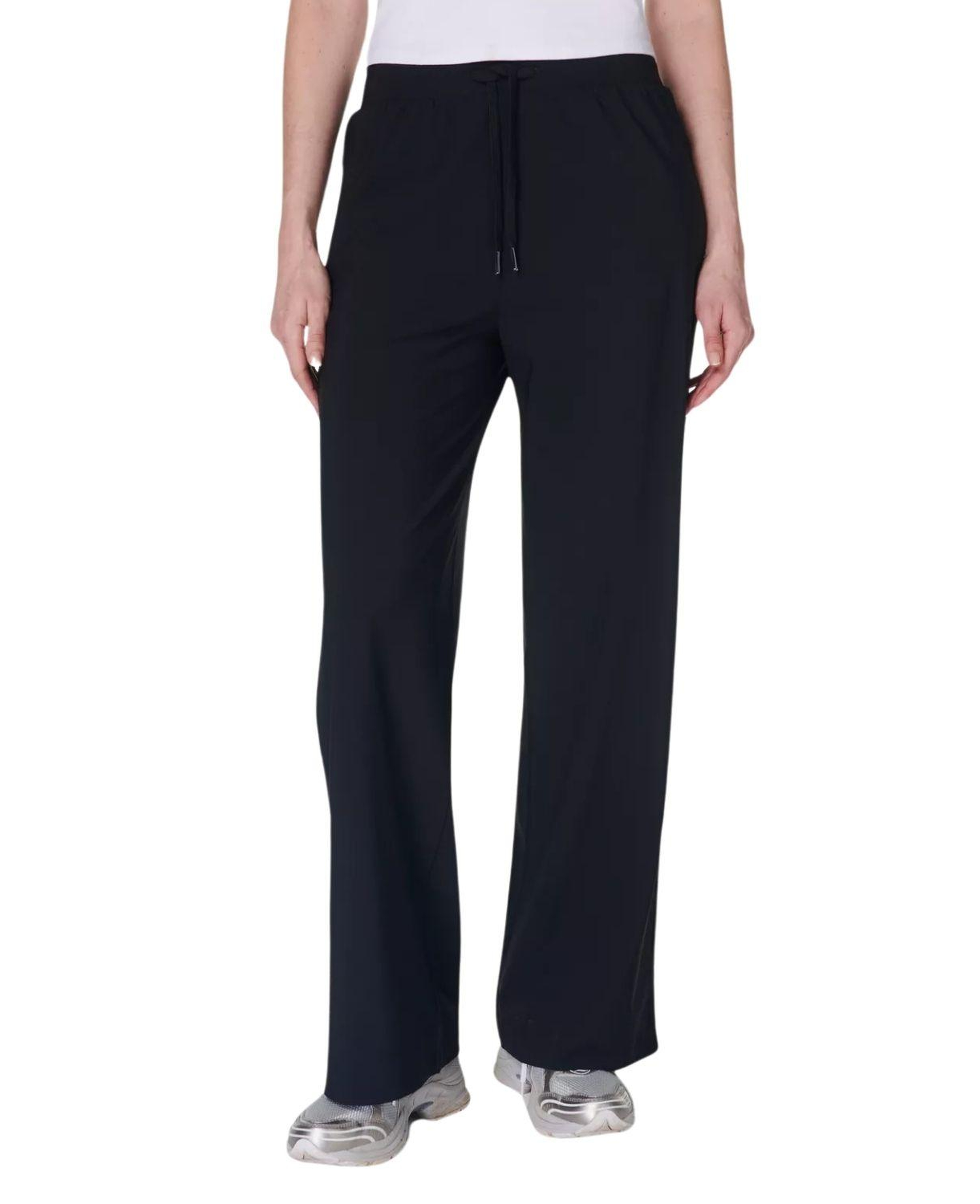 Sweaty Betty Explorer Wide Leg 30 Trouser Kadın Siyah Pantolon