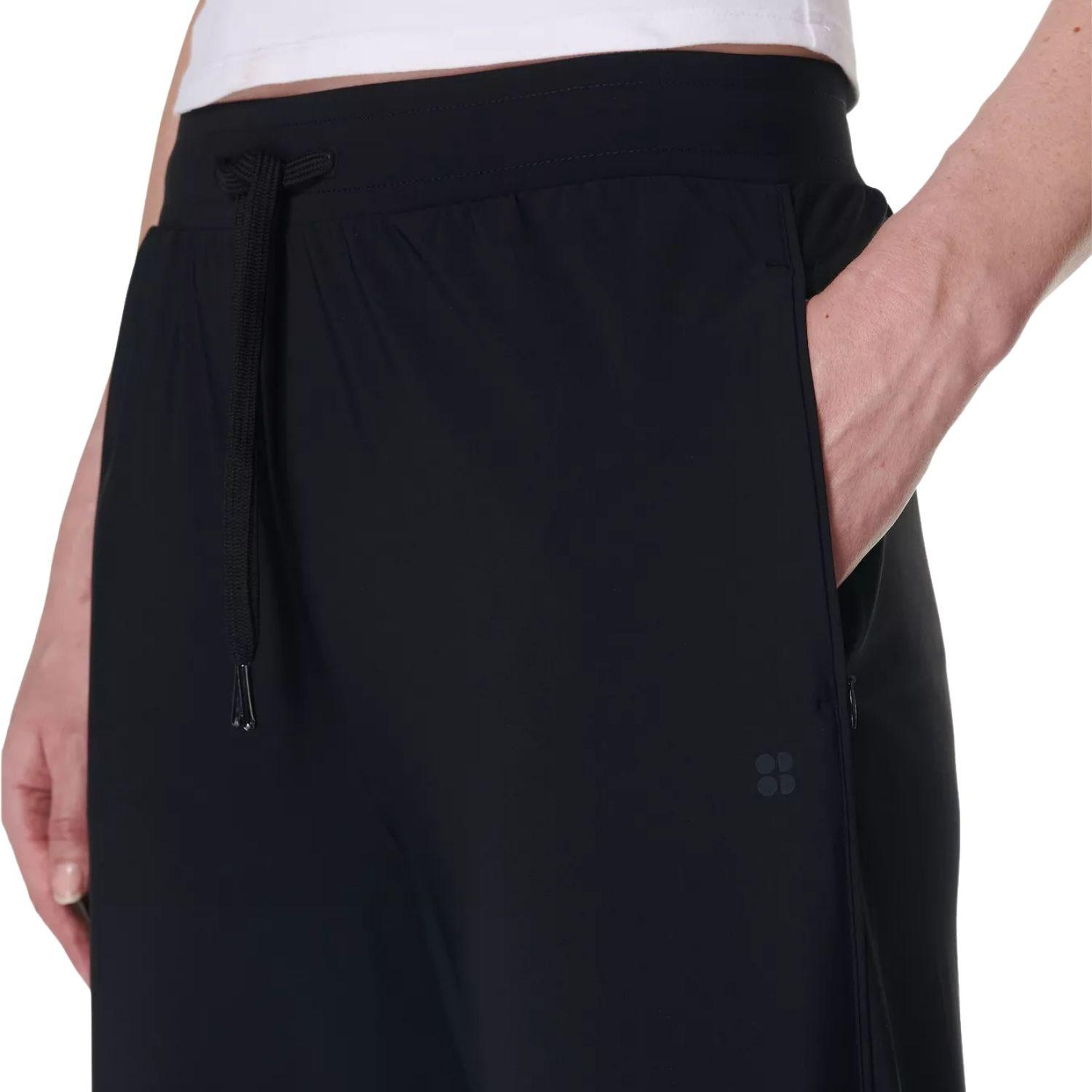 Sweaty Betty Explorer Wide Leg 30 Trouser Kadın Siyah Pantolon