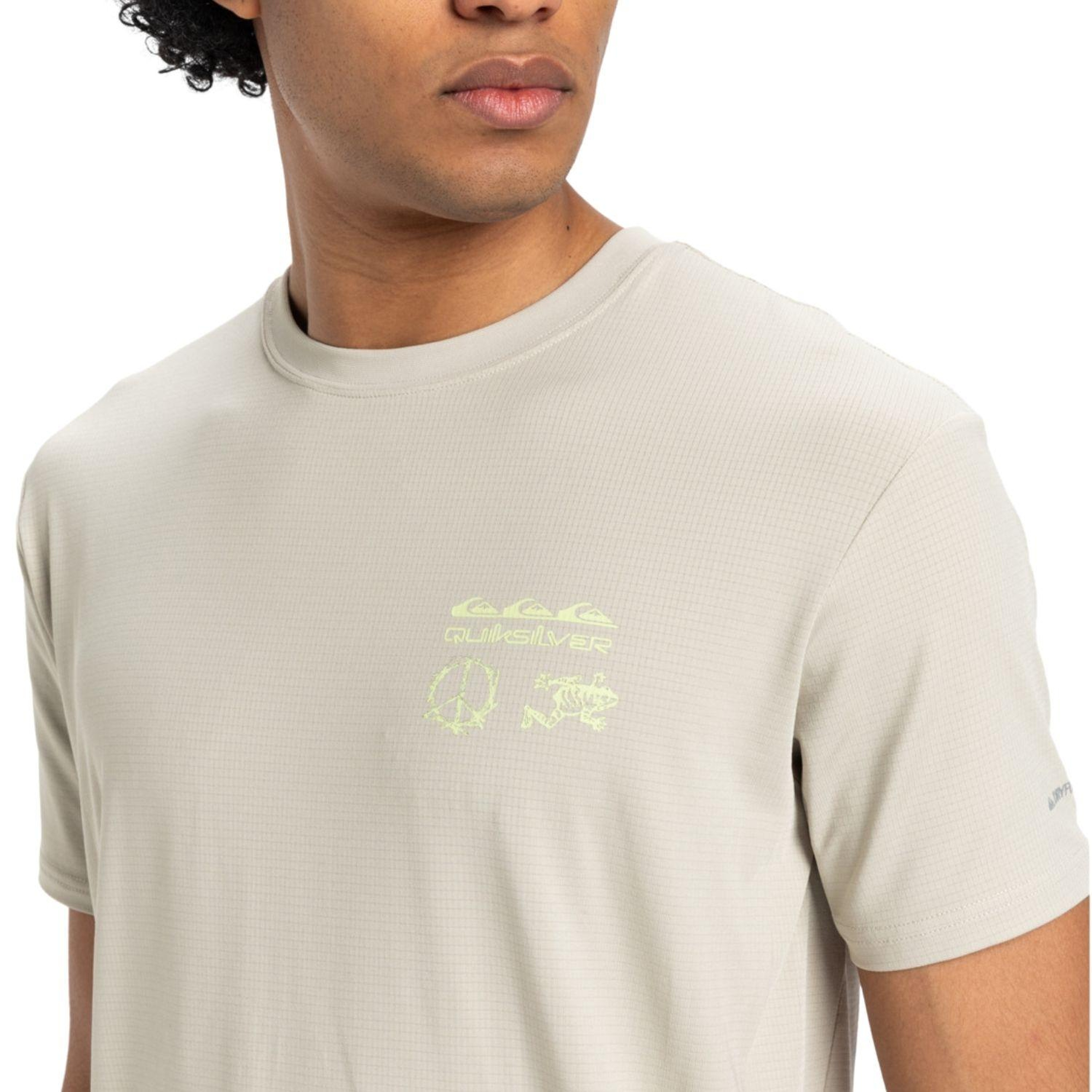 Quiksilver Lap Time Erkek Gri Tişört