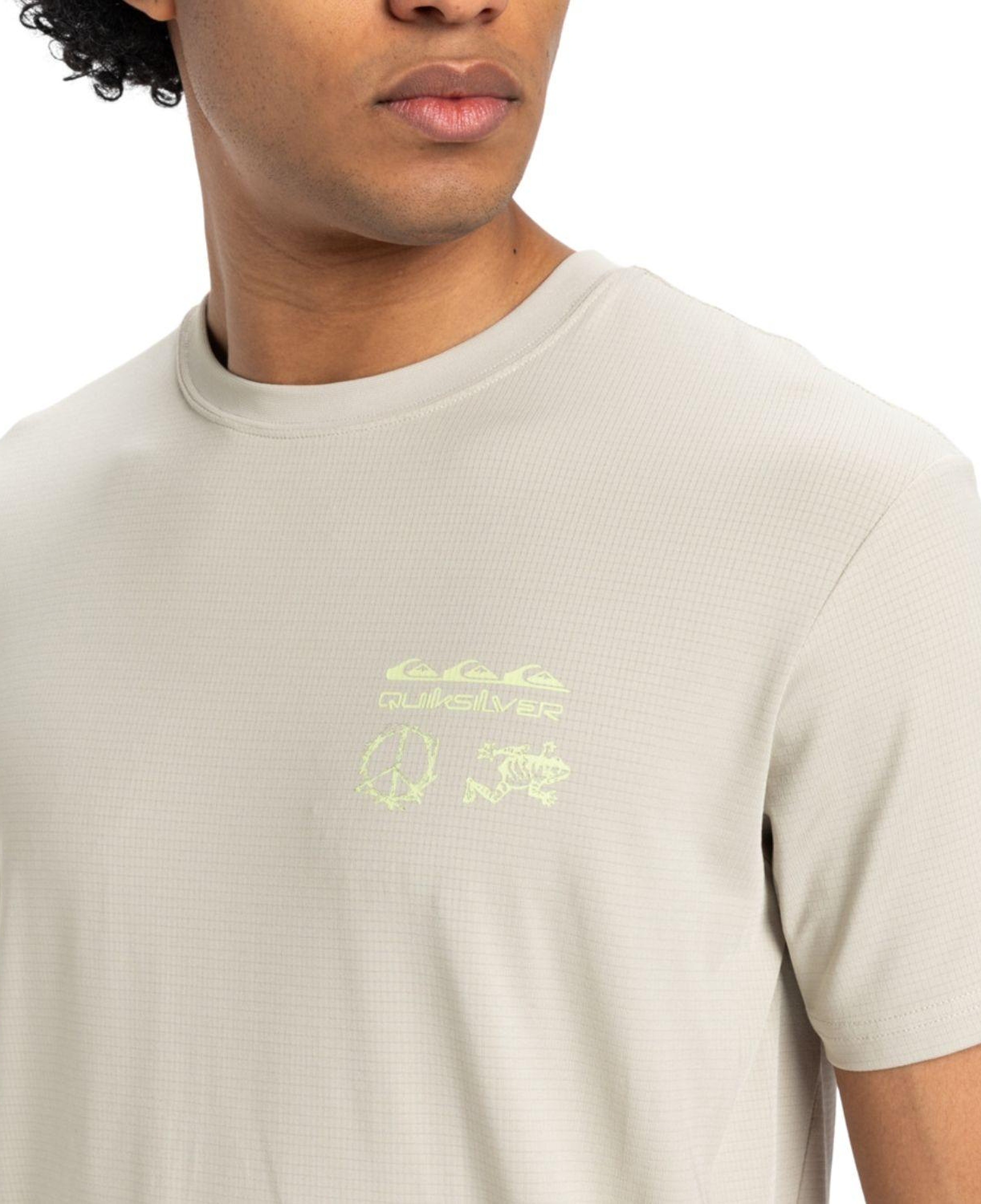 Quiksilver Lap Time Erkek Gri Tişört