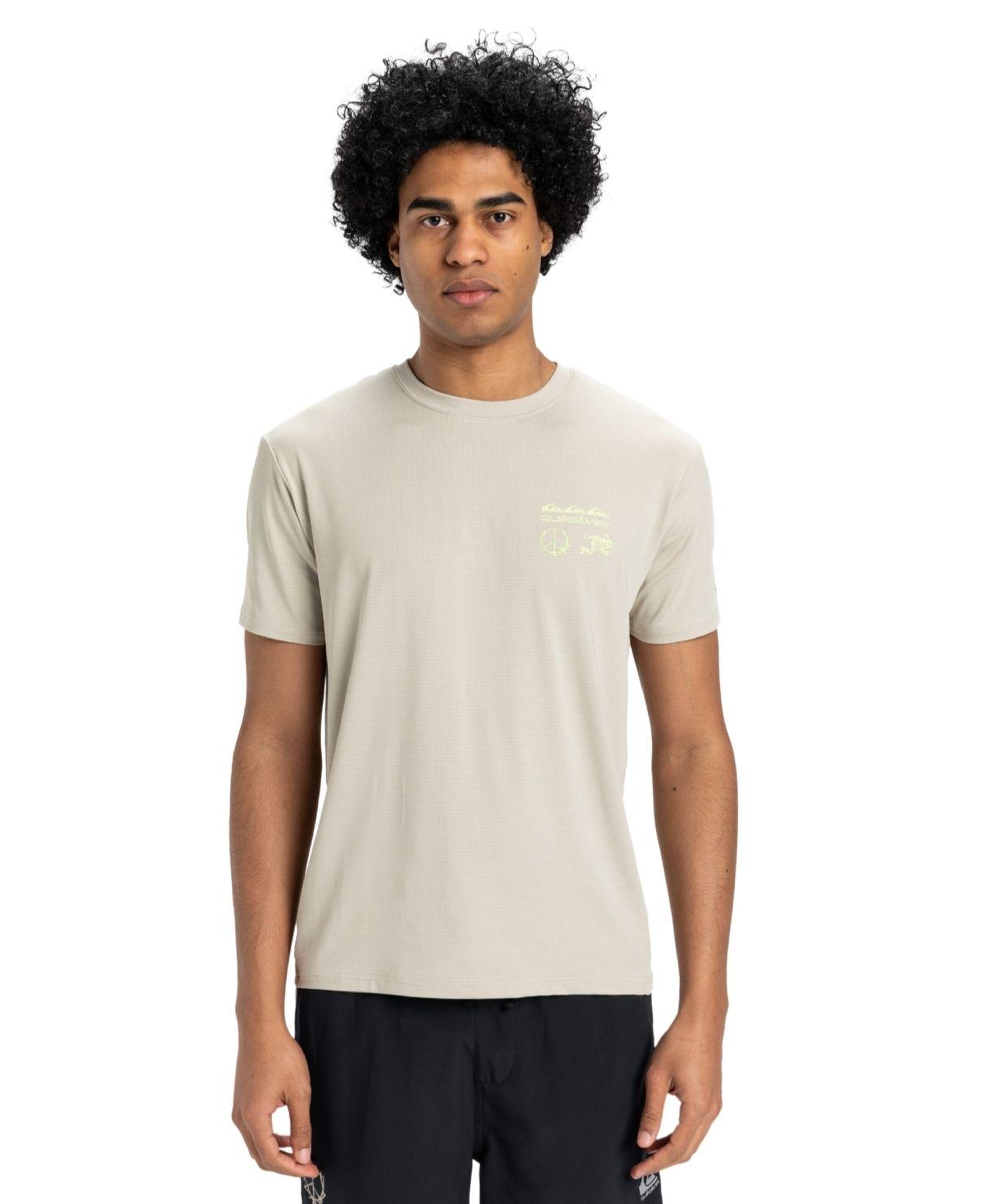 Quiksilver Lap Time Erkek Gri Tişört