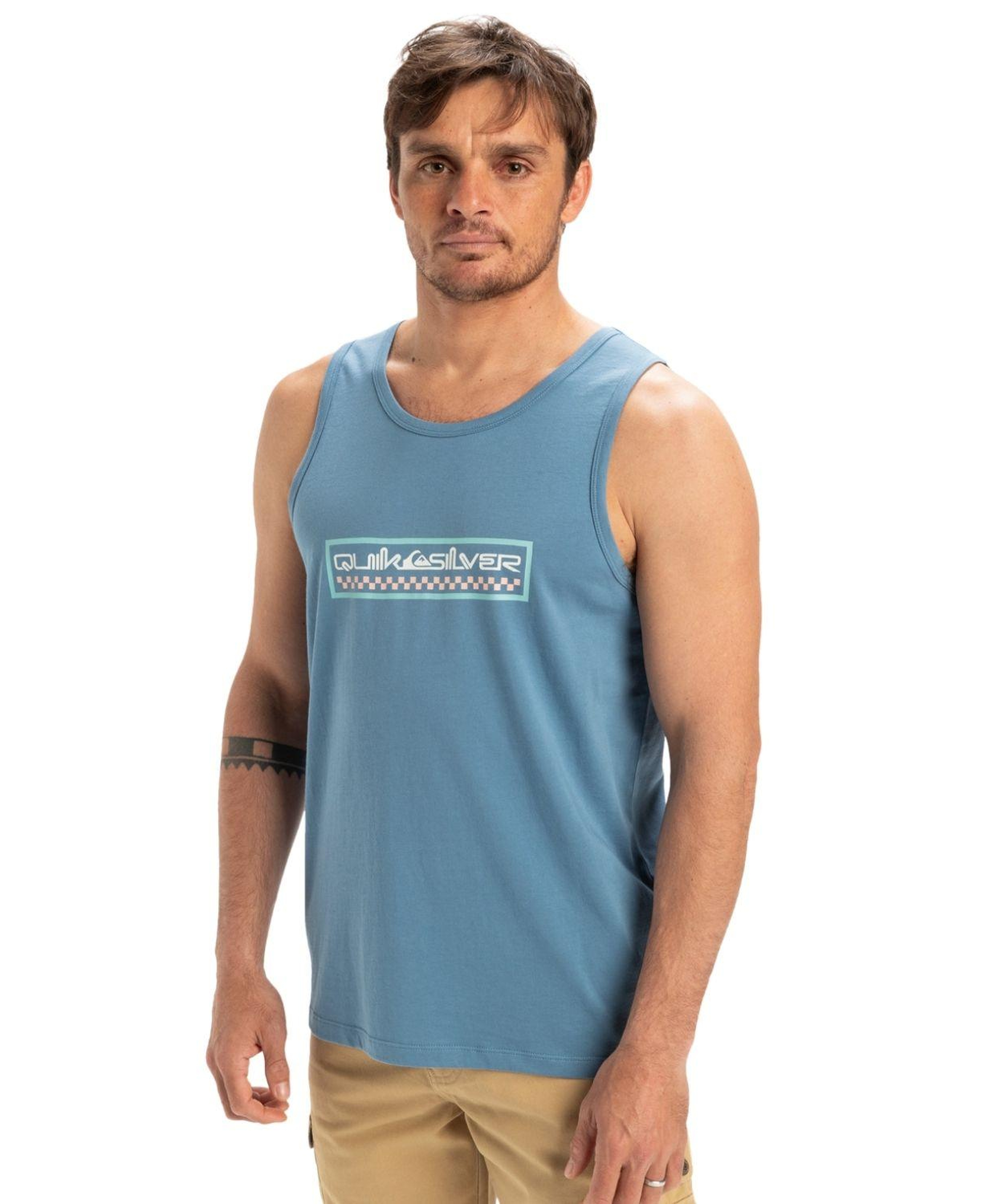 Quiksilver Ev Sun Dagger Tank Erkek Mavi Atlet
