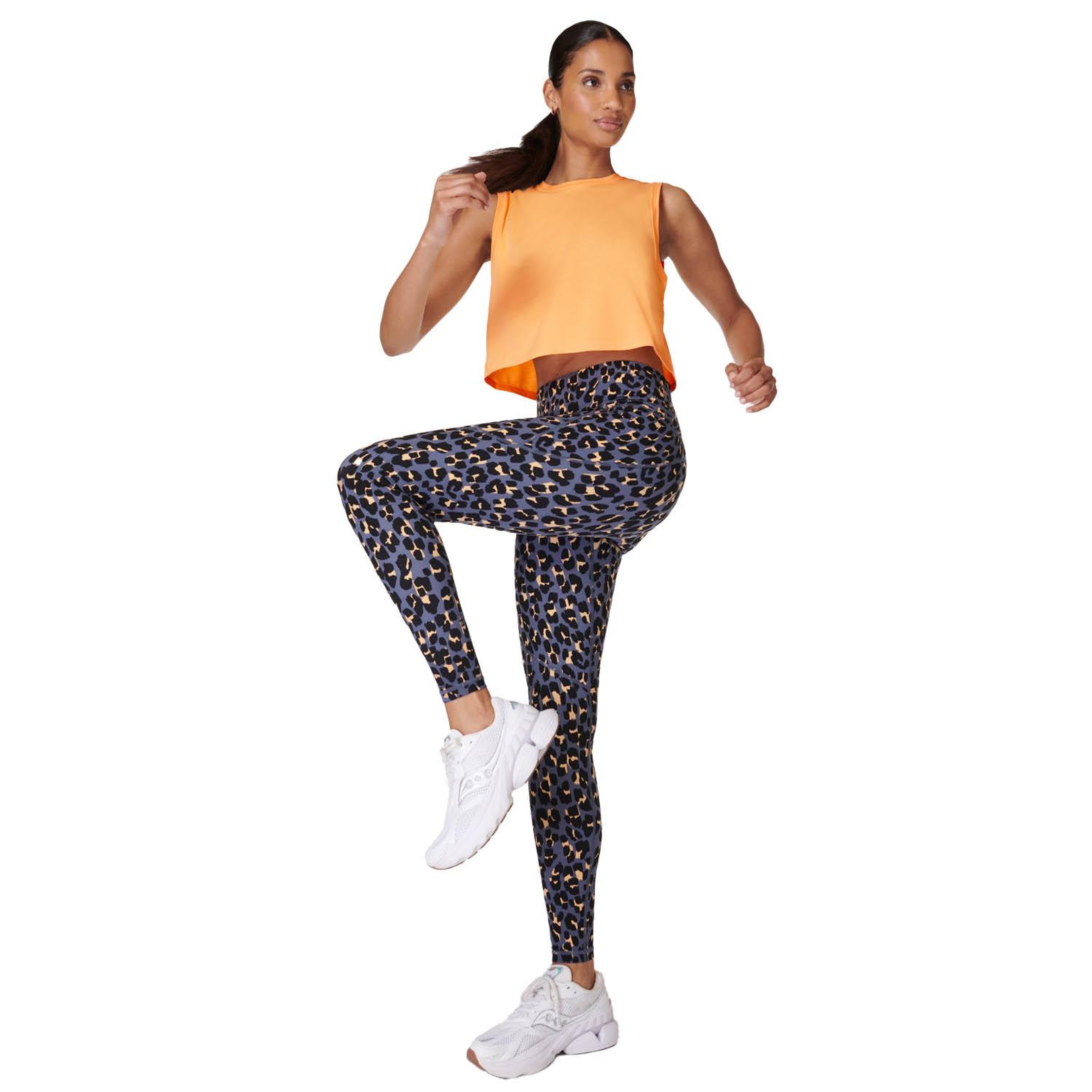 Sweaty Betty Power 7/8 Workout Leggings Kadın Turuncu Koşu Tayt