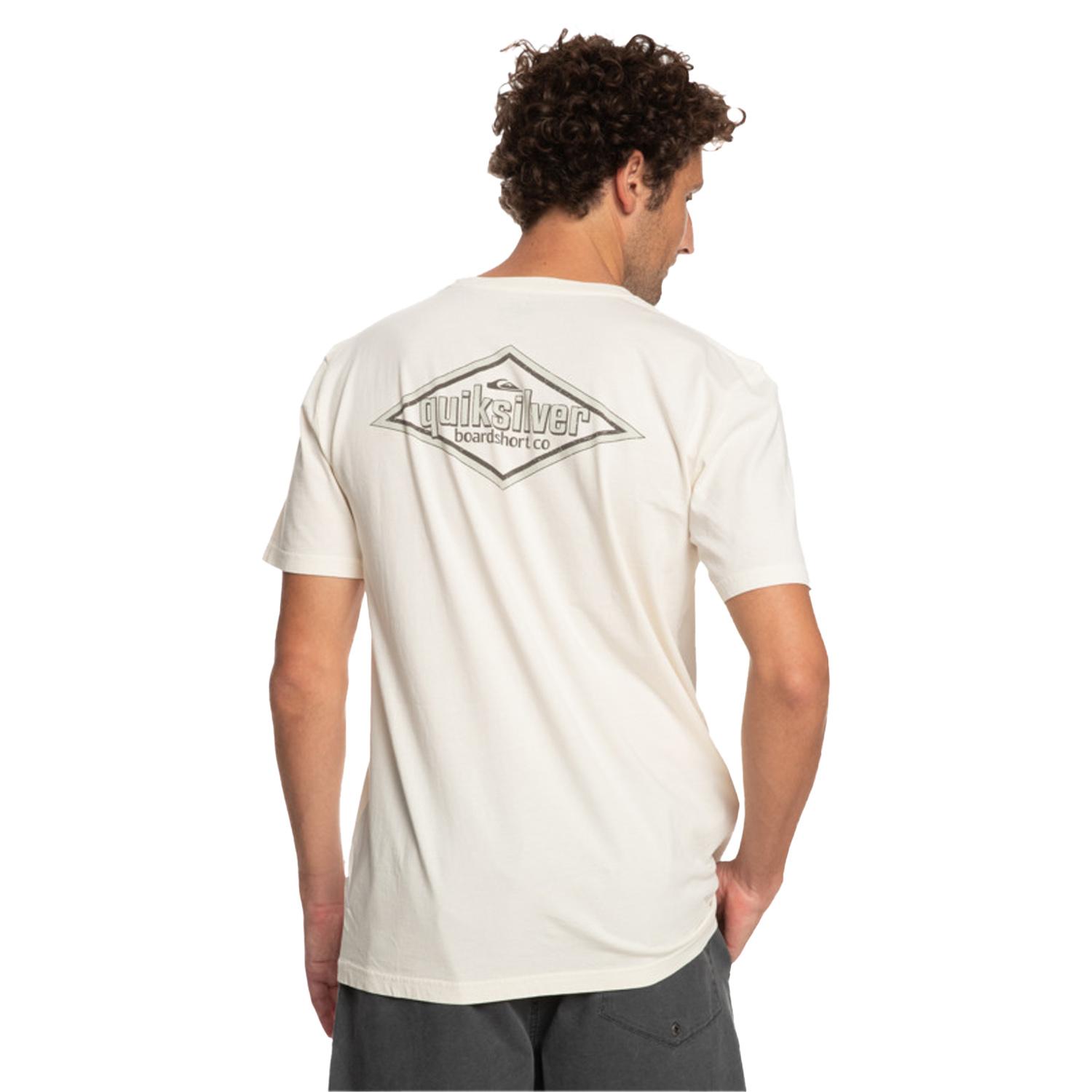 Quiksilver Quikwords Erkek Bej Tişört