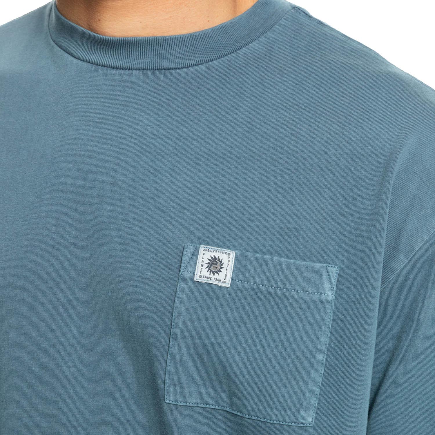 Quiksilver Naturaldye Kttp Erkek Mavi Tişört