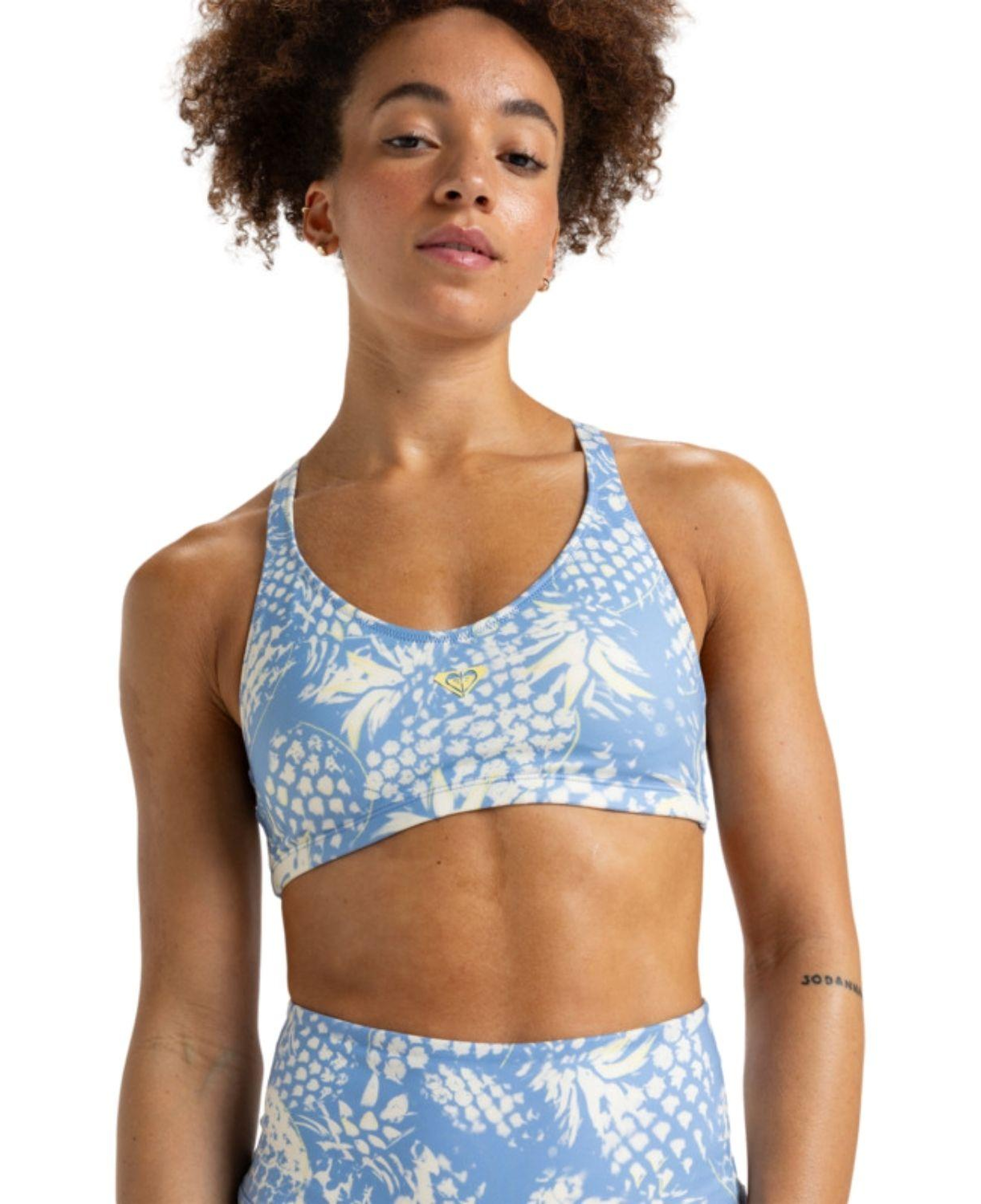 Roxy Heart Into It Bra PT Kadın Mavi Fitness Bra