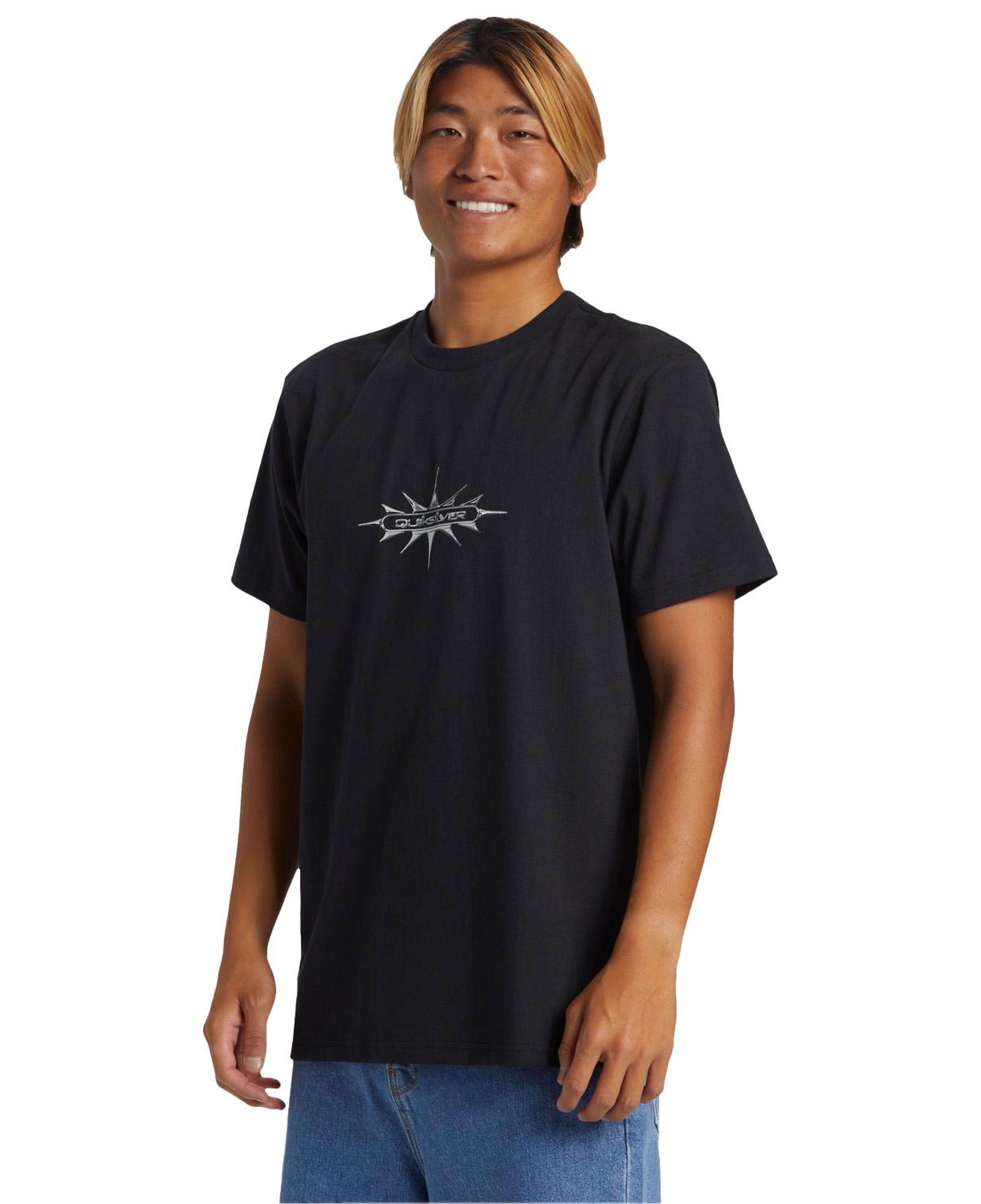 Quiksilver Thorn Badge Stn Erkek Siyah Tişört