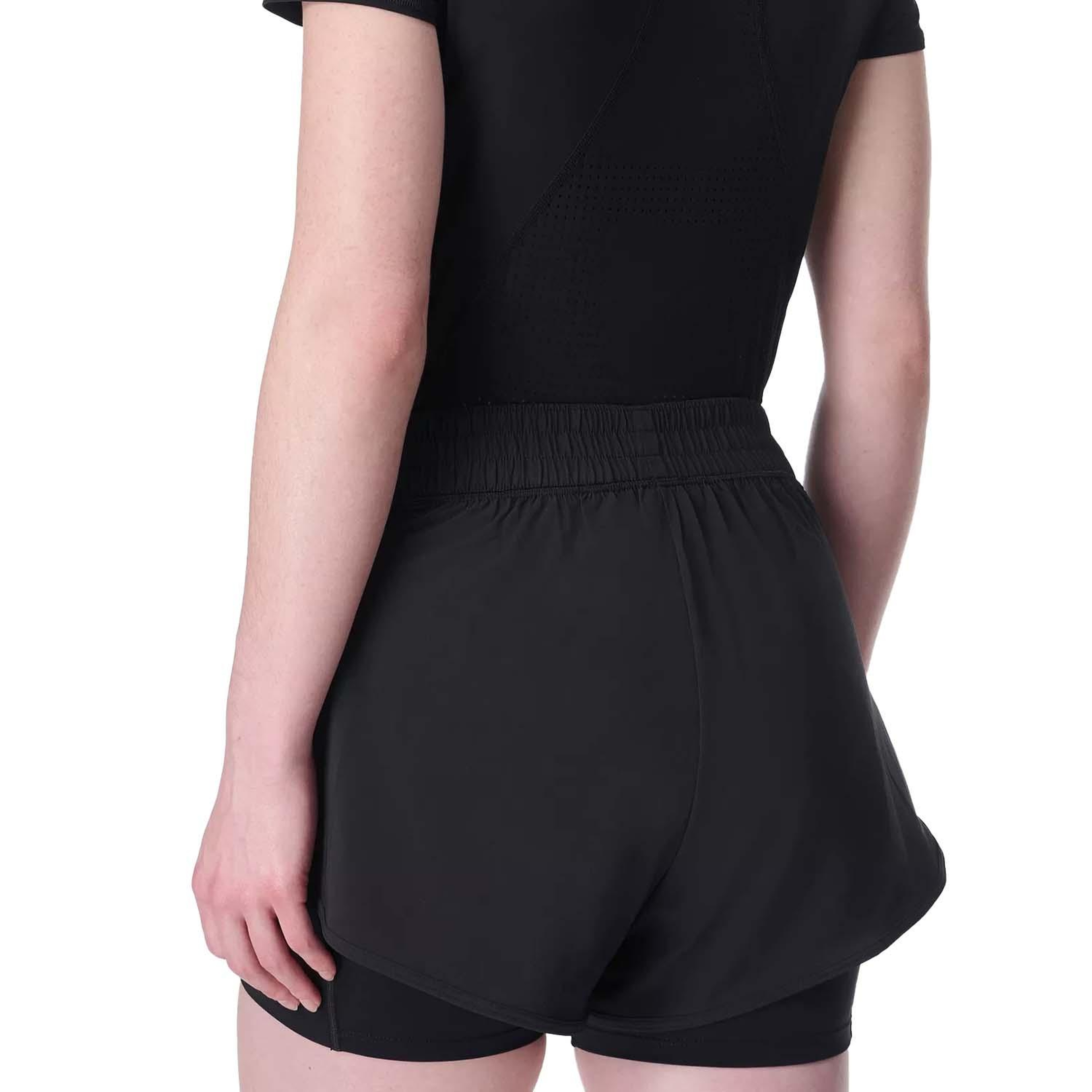 Sweaty Betty Get Set 2-in-1 Multi Train Shorts Kadın Siyah Koşu Şortu