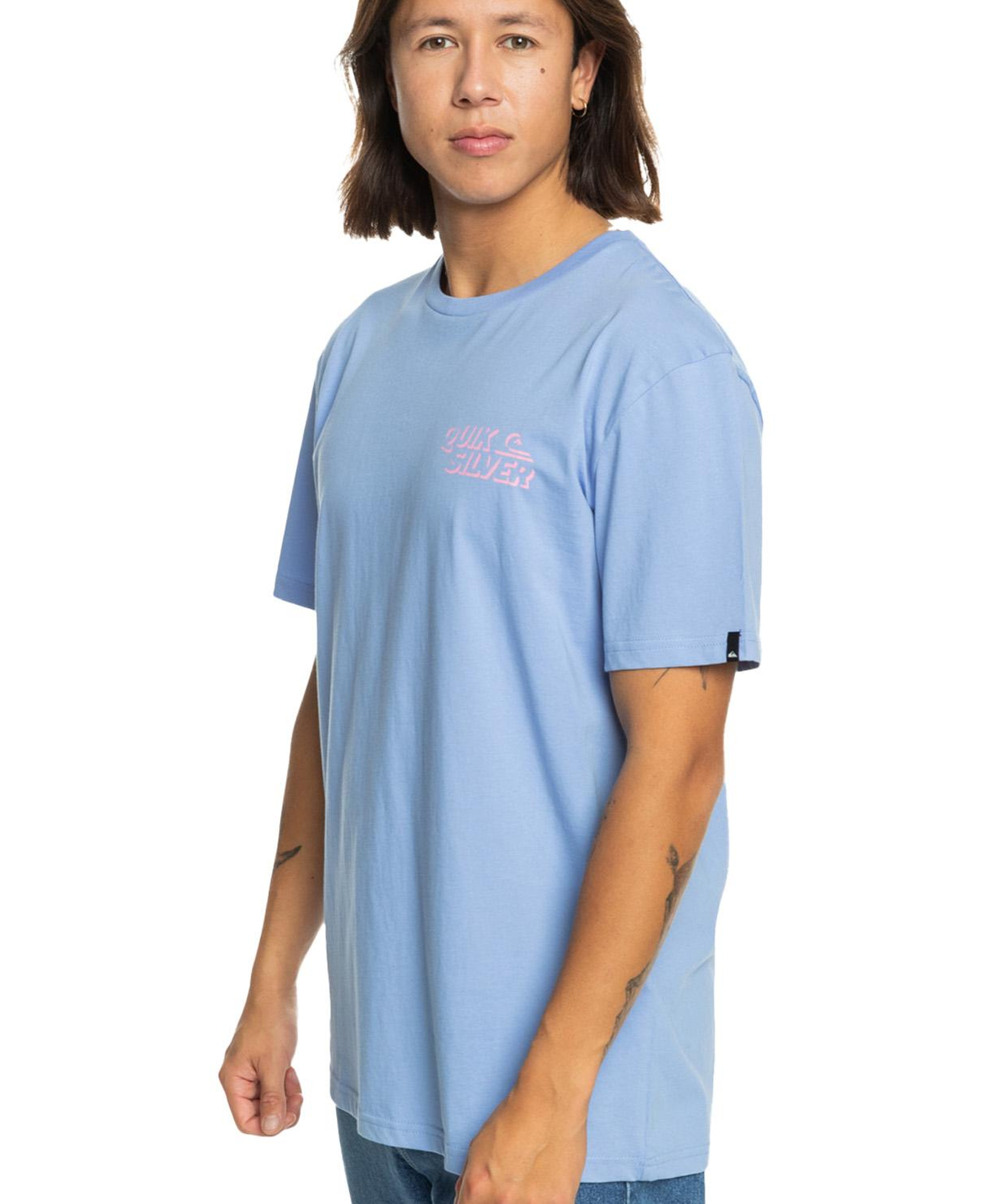 Quiksilver Shadow Knock Erkek Mavi Tişört