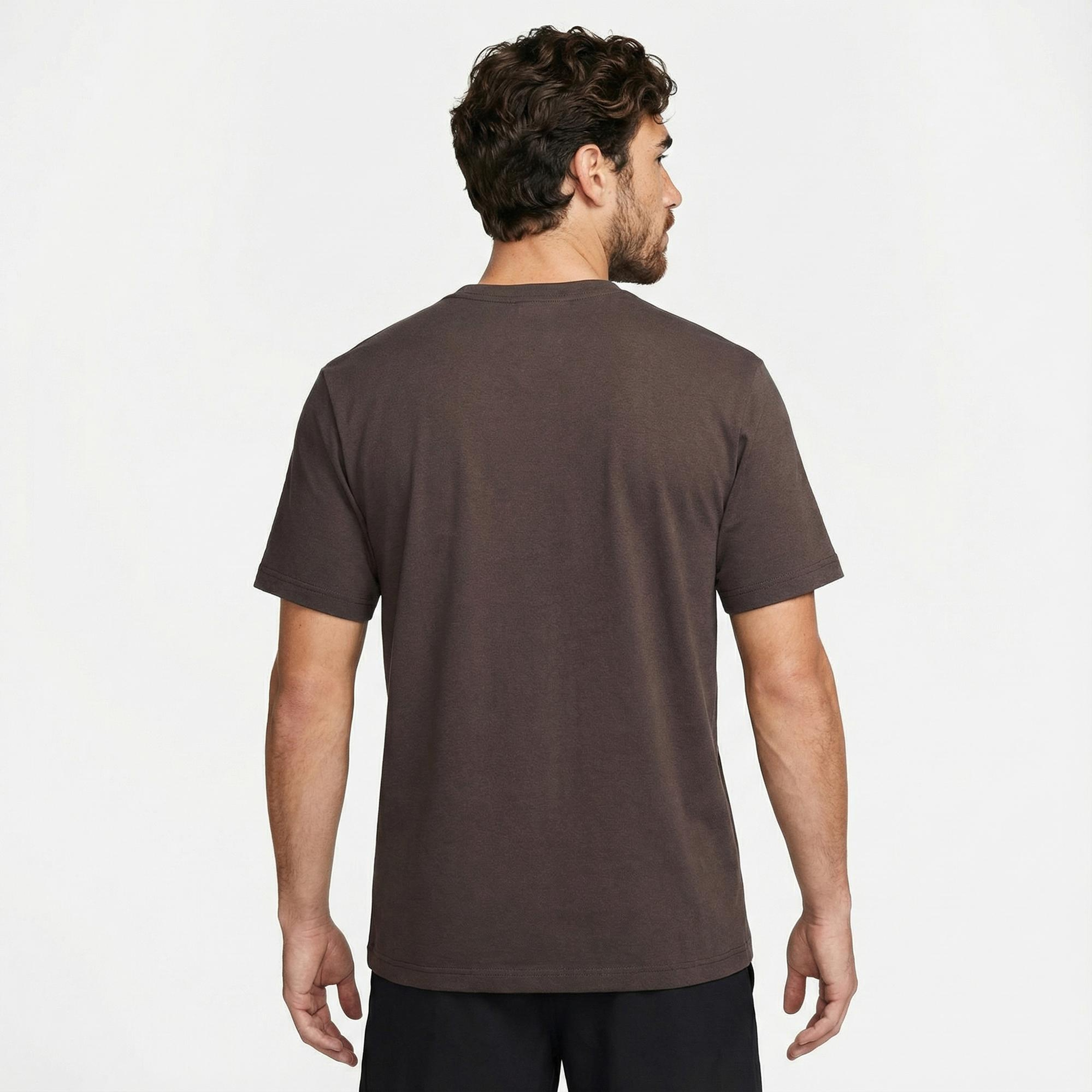 Nike Dri-Fit Hyverse Erkek Kahverengi T-Shirt