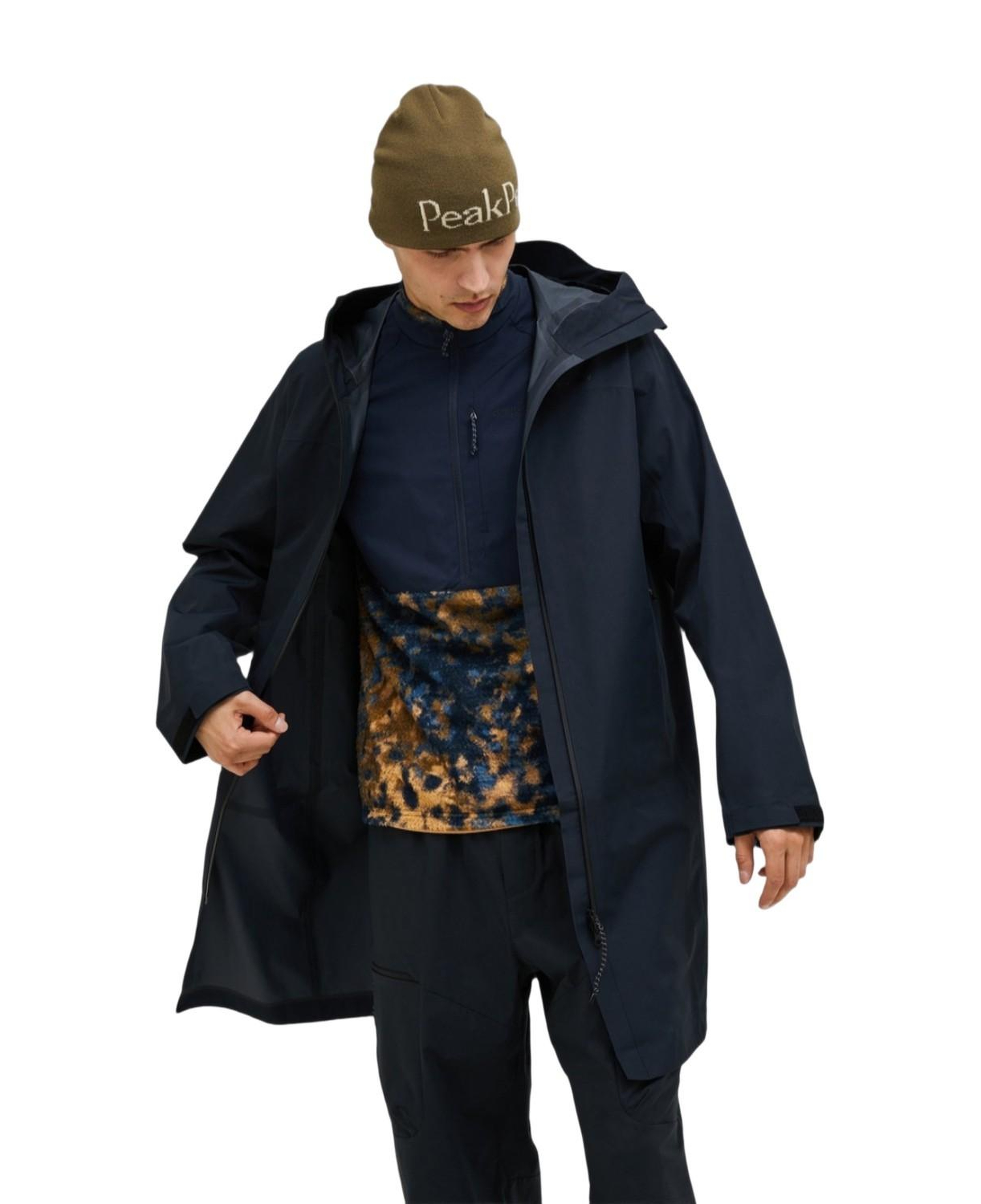 Peak Performance Treeline Shell Parka Erkek Siyah Outdoor Ceketi