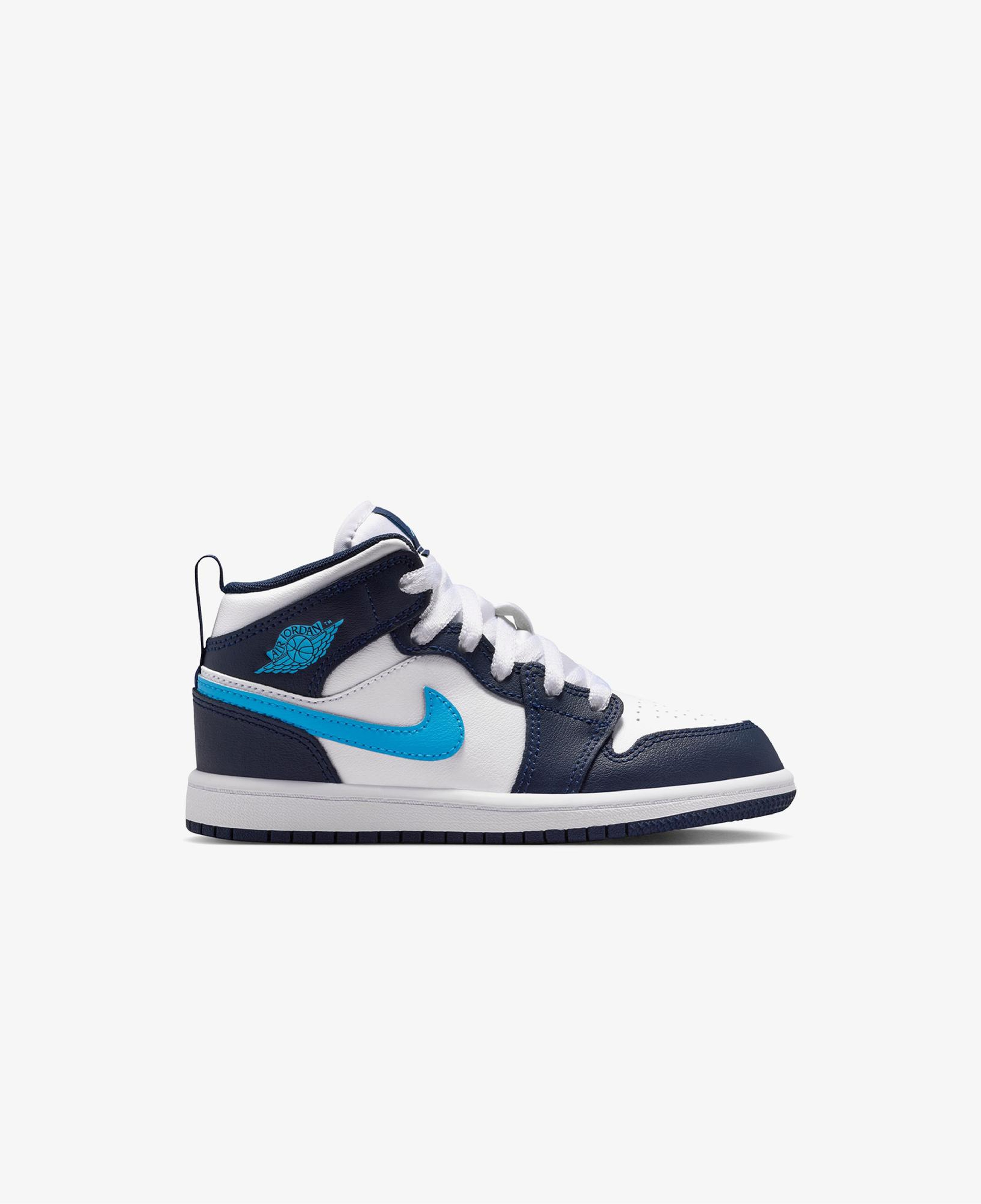 Jordan 1 Mid Çocuk Lacivert Spor Ayakkabı