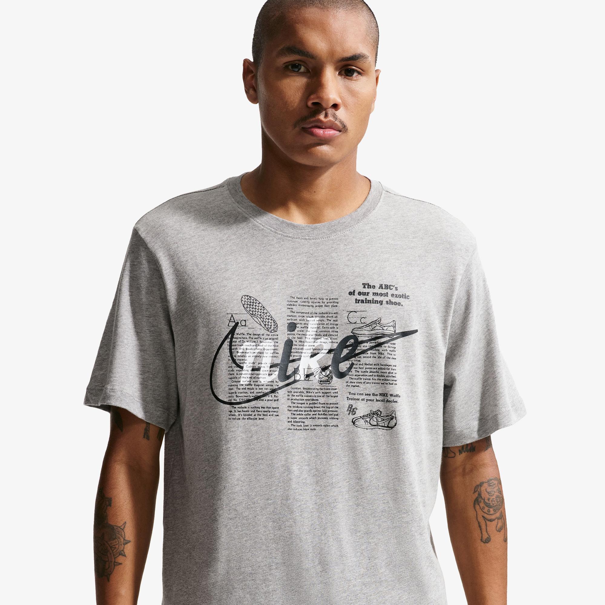 Nike Sportswear Celebrate Erkek Gri T-Shirt