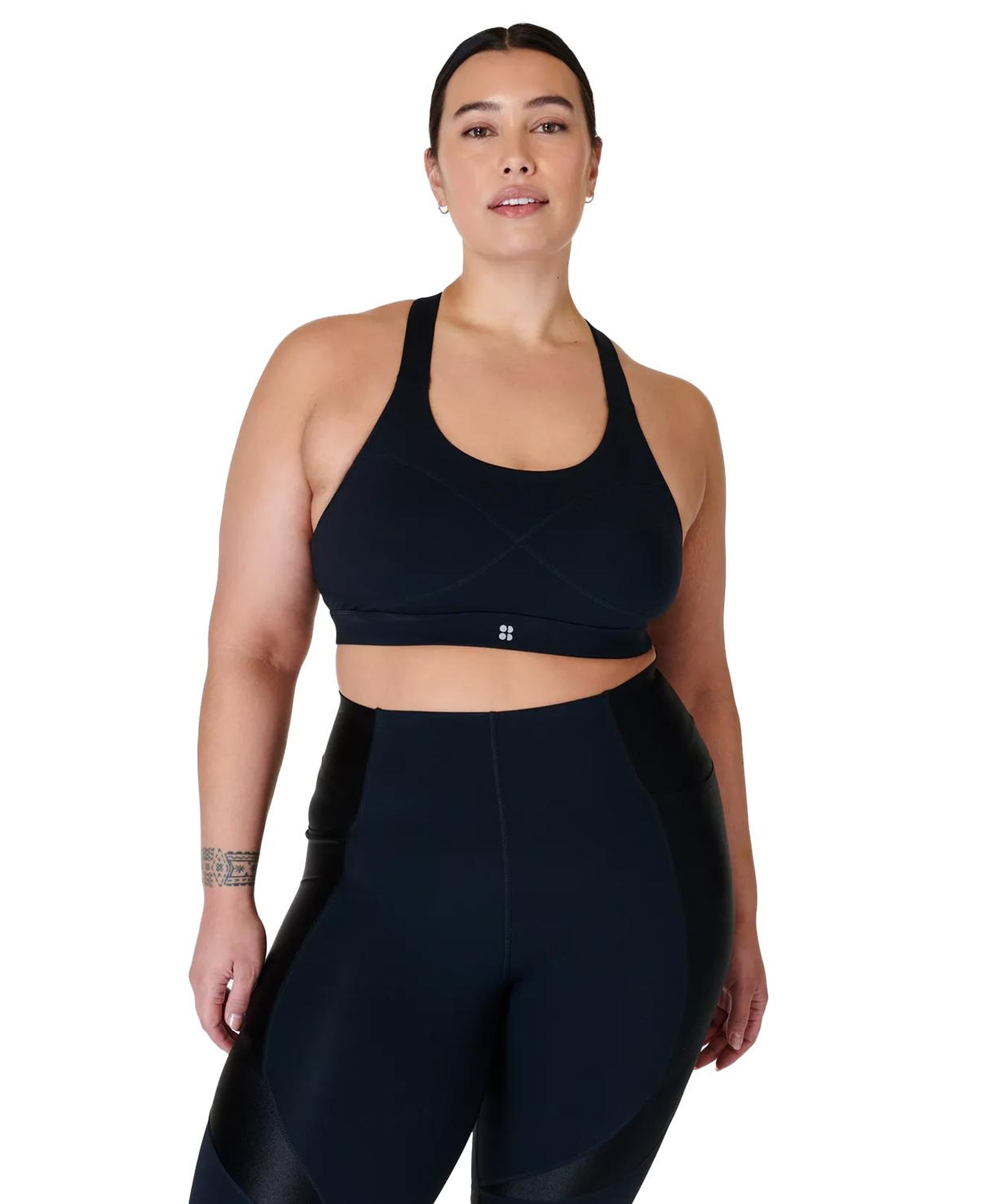 Sweaty Betty Power Medium Impact Sports Kadın Siyah Fitness Bra