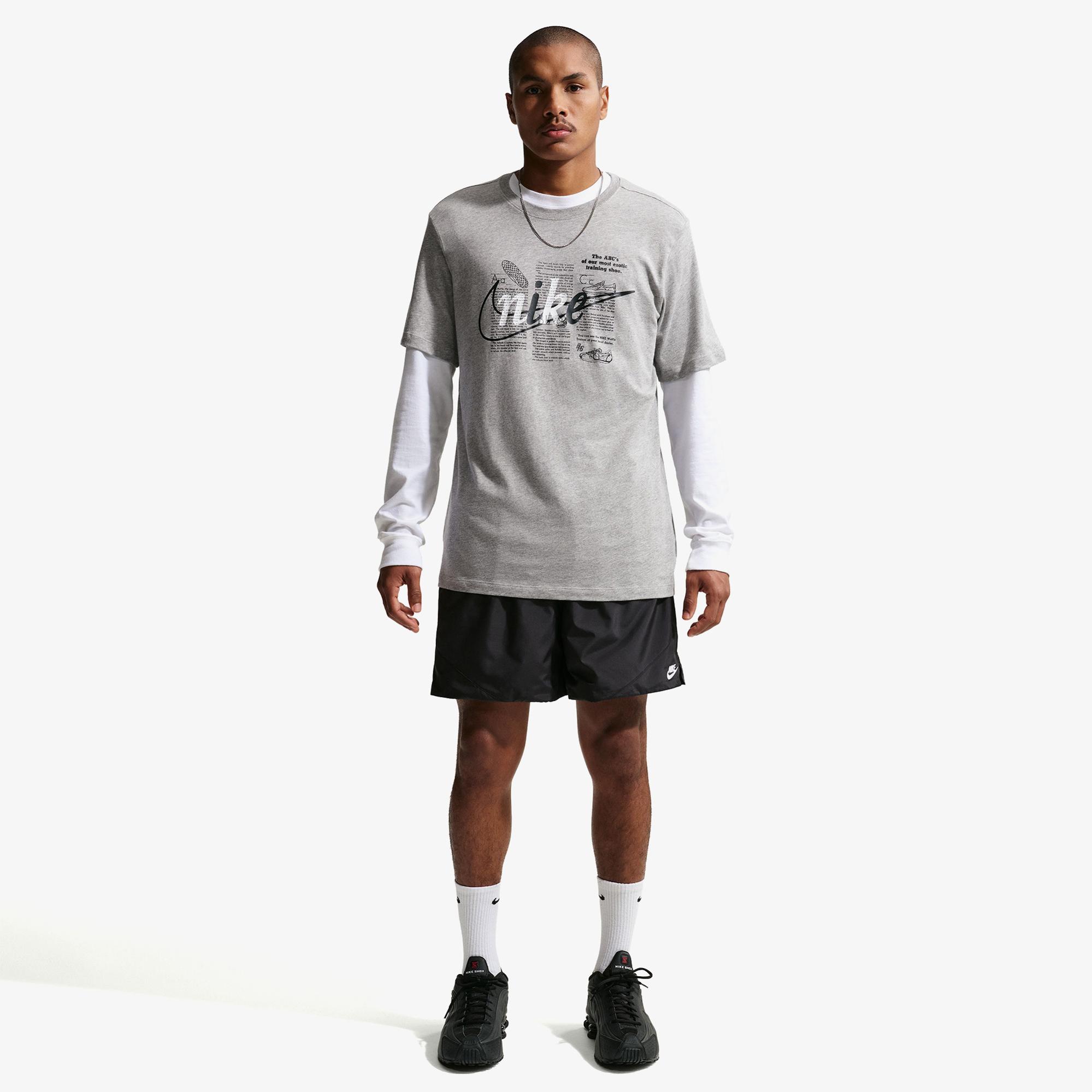Nike Sportswear Celebrate Erkek Gri T-Shirt