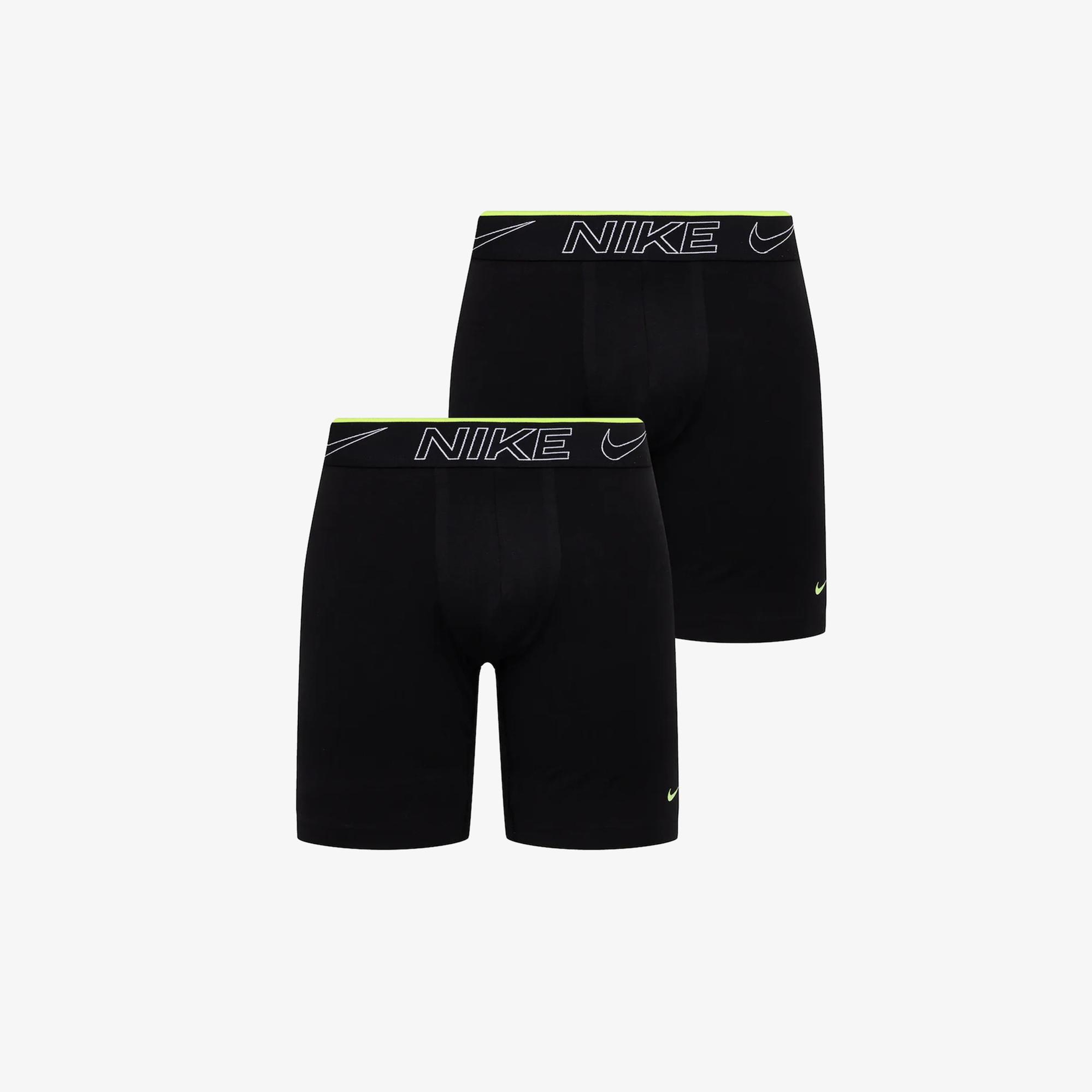 Nike Brief Long 2' li Erkek Siyah Boxer