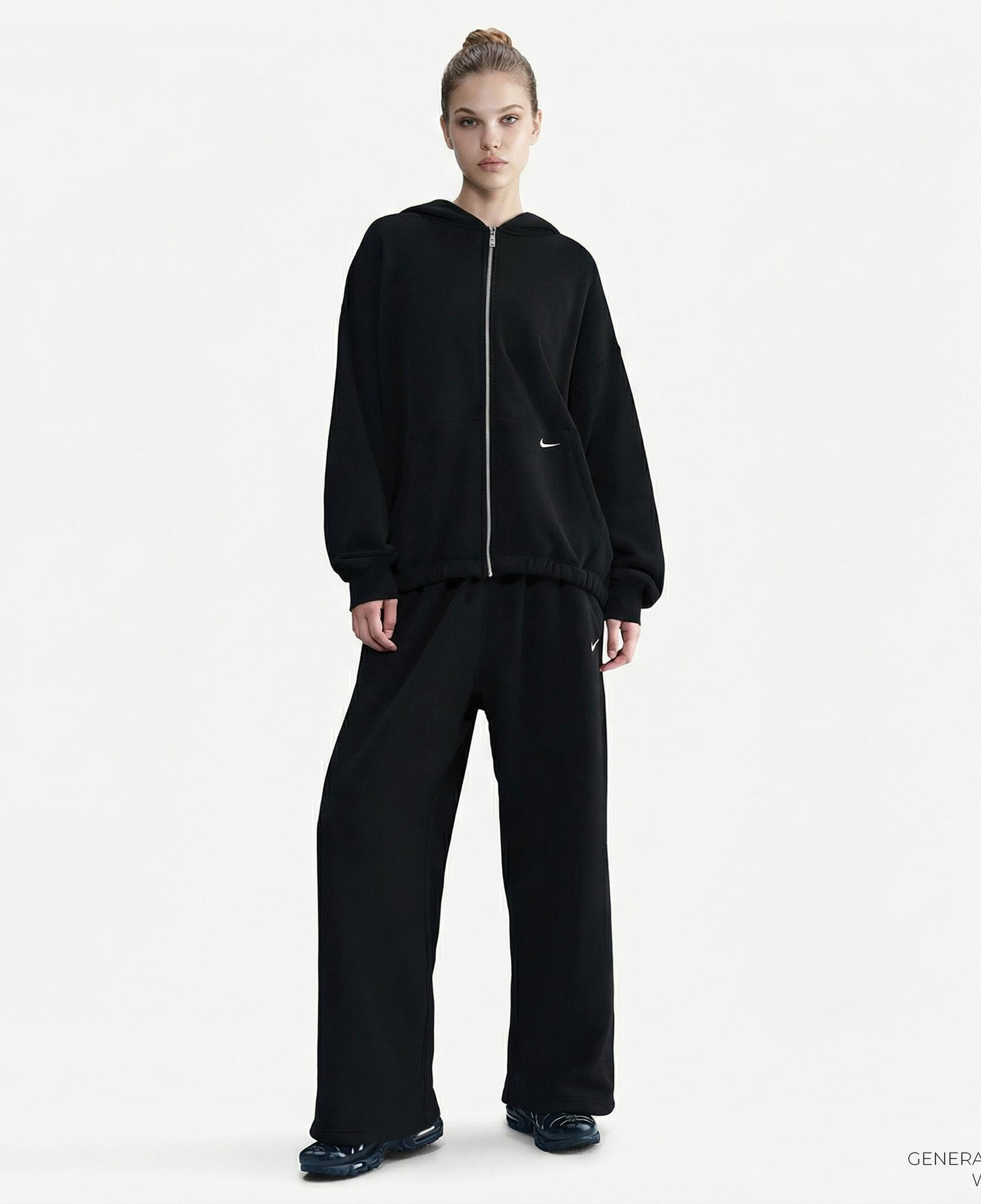 Nike Sportswear Street Fleece Kadın Siyah Eşofman Altı