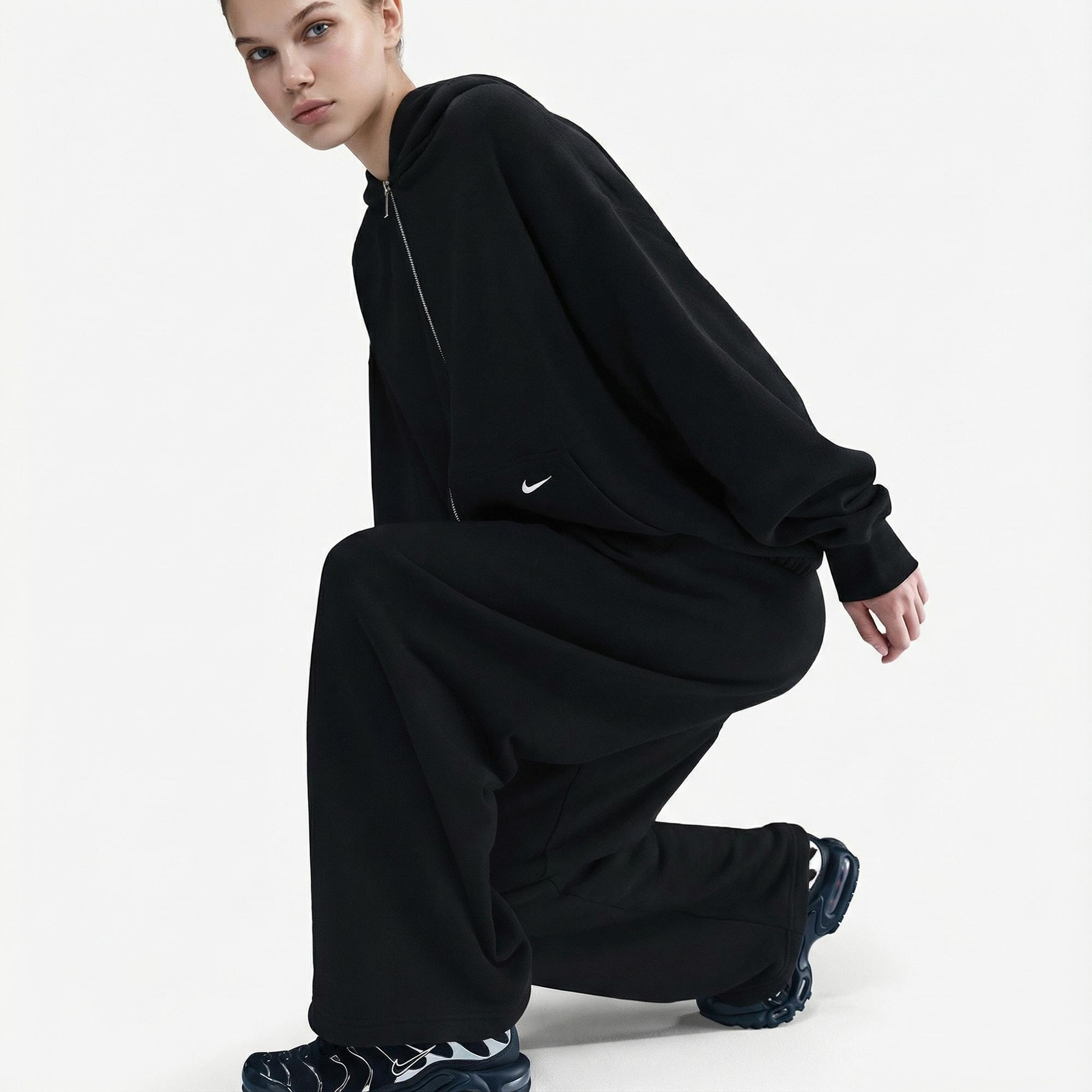 Nike Sportswear Street Fleece Kadın Siyah Eşofman Altı