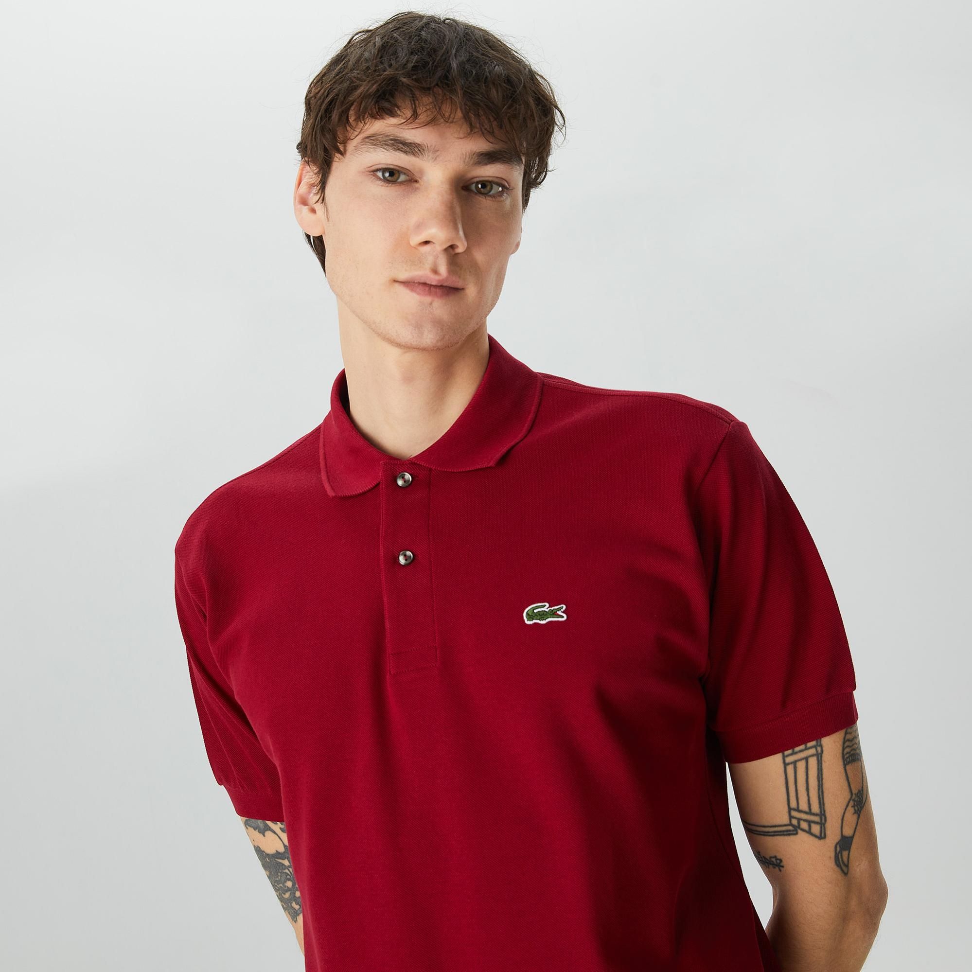 Lacoste L.12.12 Erkek Classic Fit Bordo Polo