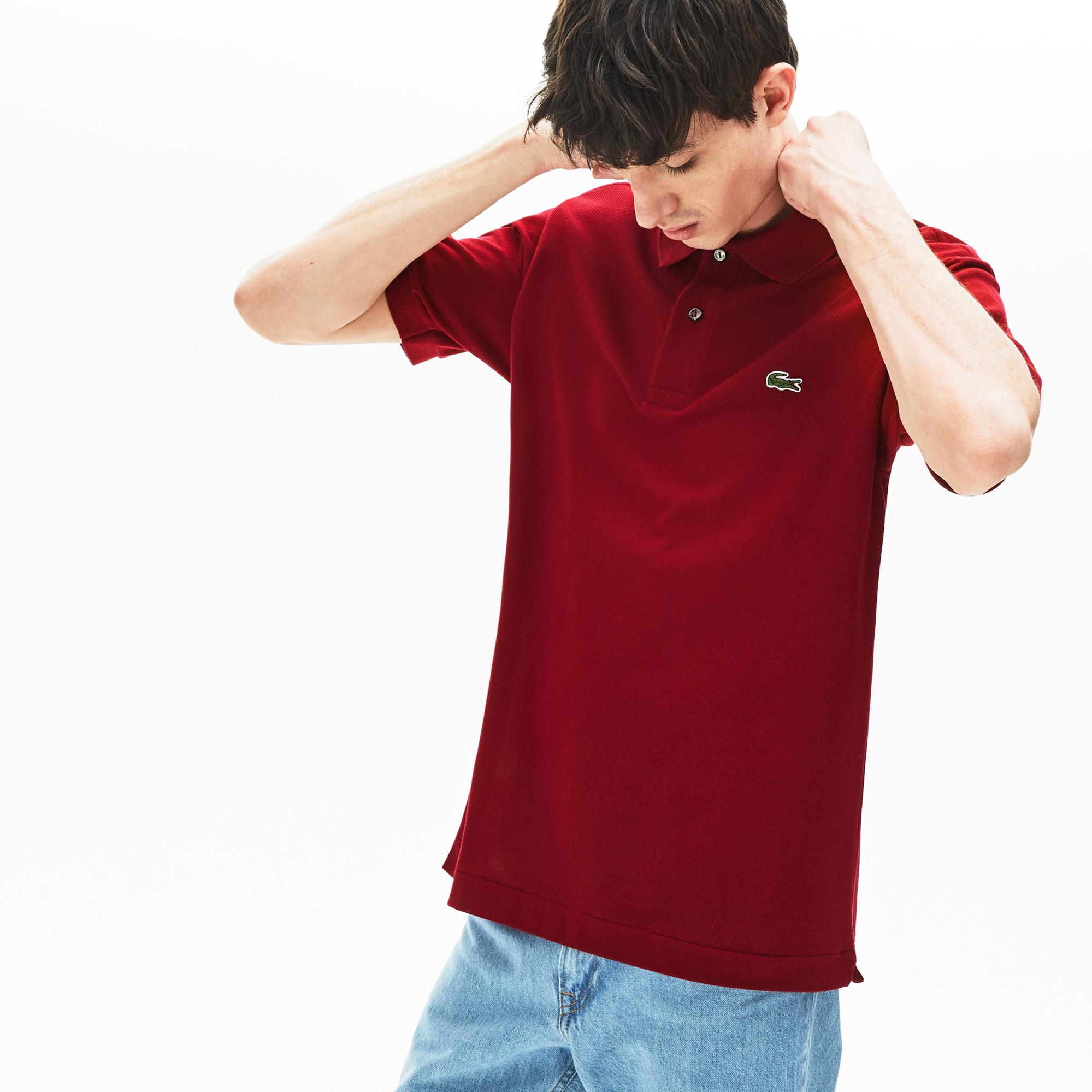 Lacoste L.12.12 Erkek Classic Fit Bordo Polo