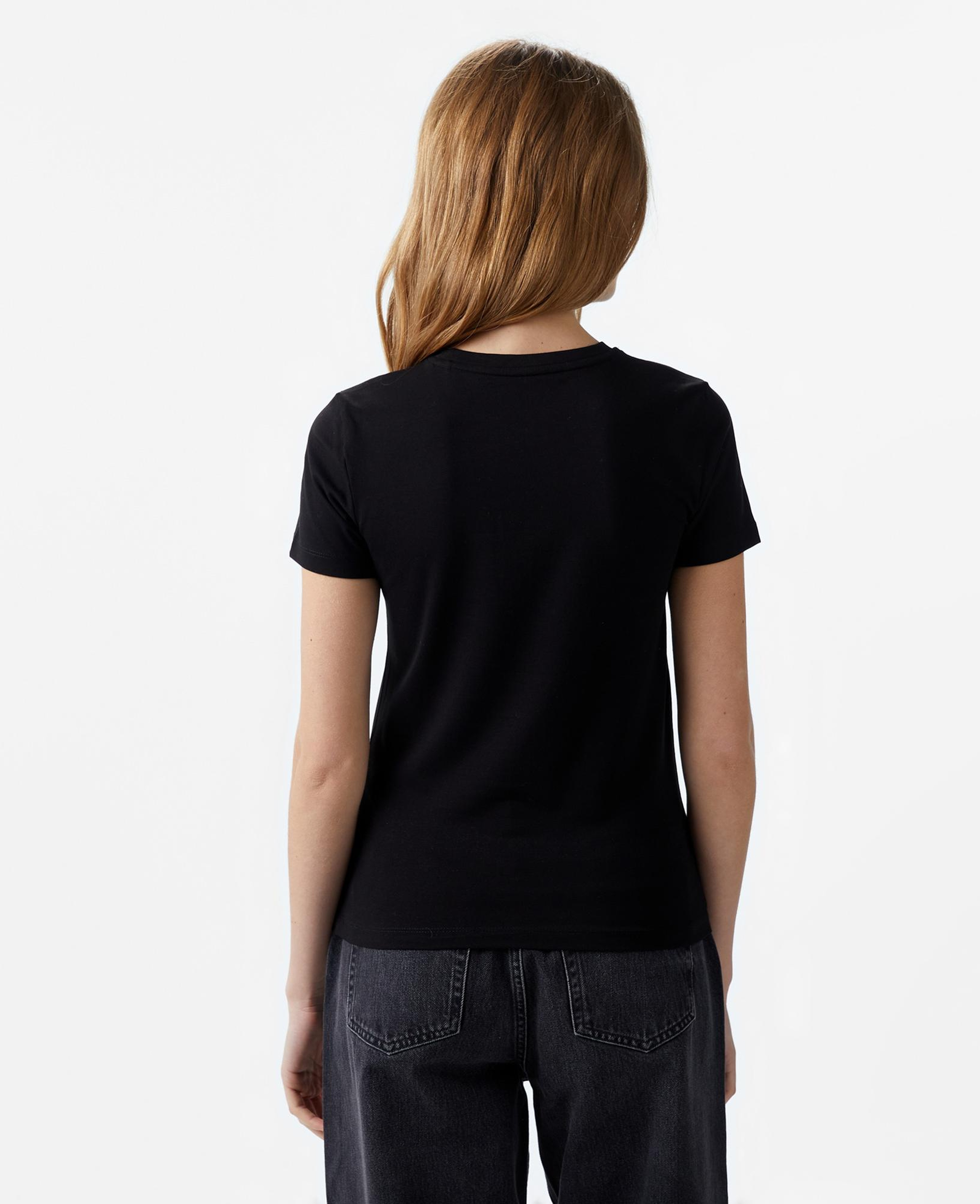 Guess Iconic Mid Organic Kadın Siyah T-Shirt