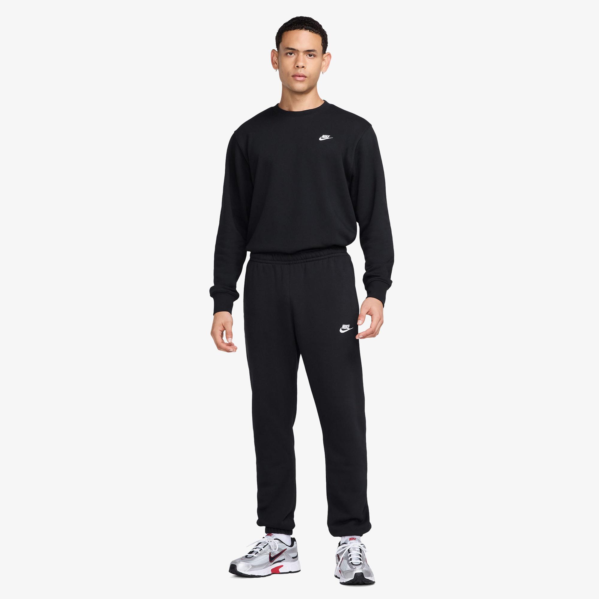 Nike Club Crew Erkek Siyah Sweatshirt