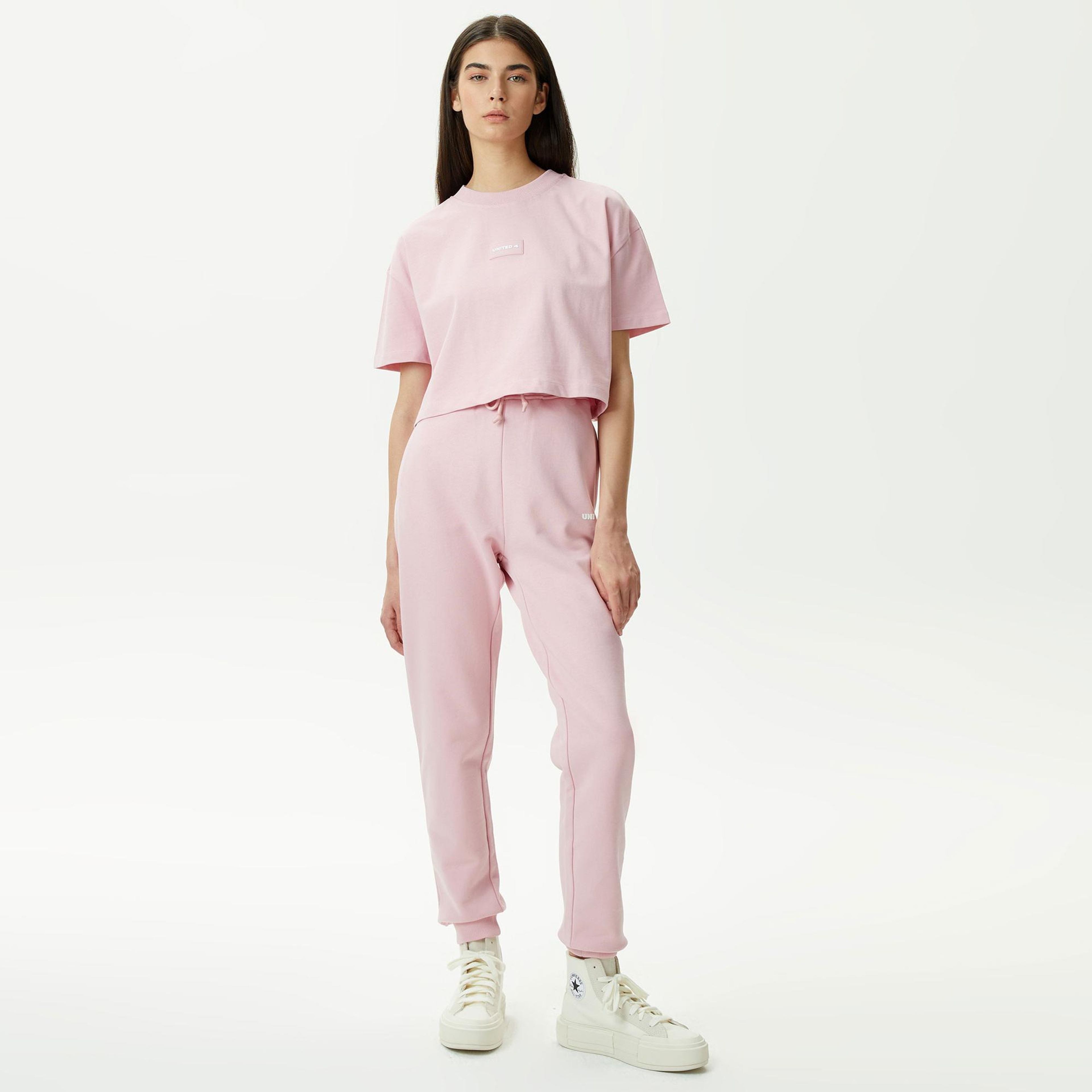UNITED4 Classic Kadın Pembe Eşofman Altı