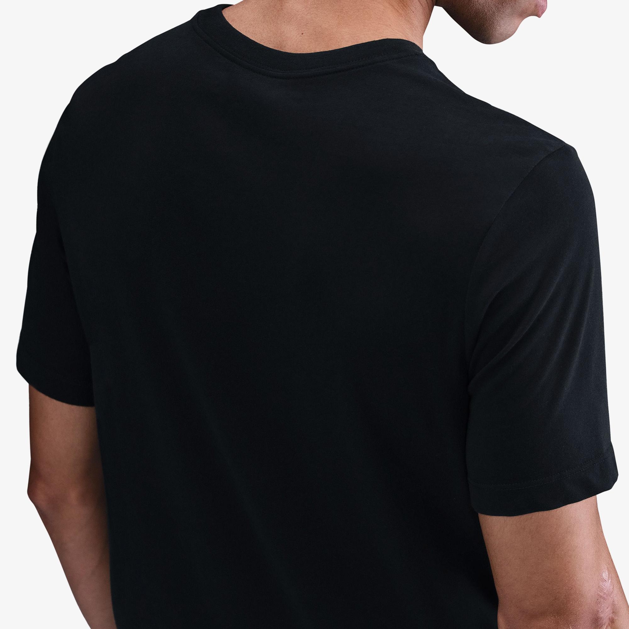 Nike Dri-Fit Trail Logo Erkek Siyah T-Shirt
