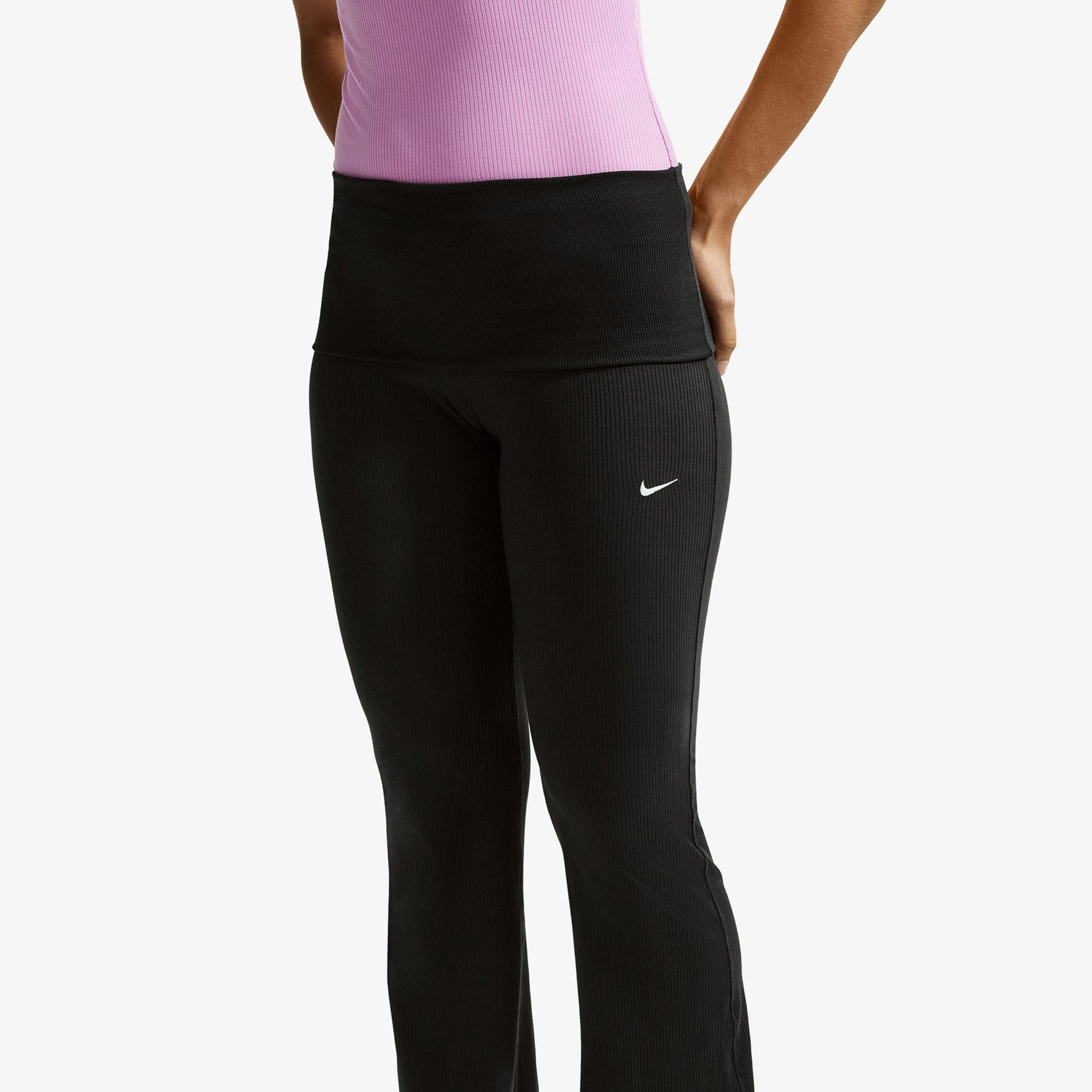 Nike Sportswear Chill Knit Kadın Siyah Tayt