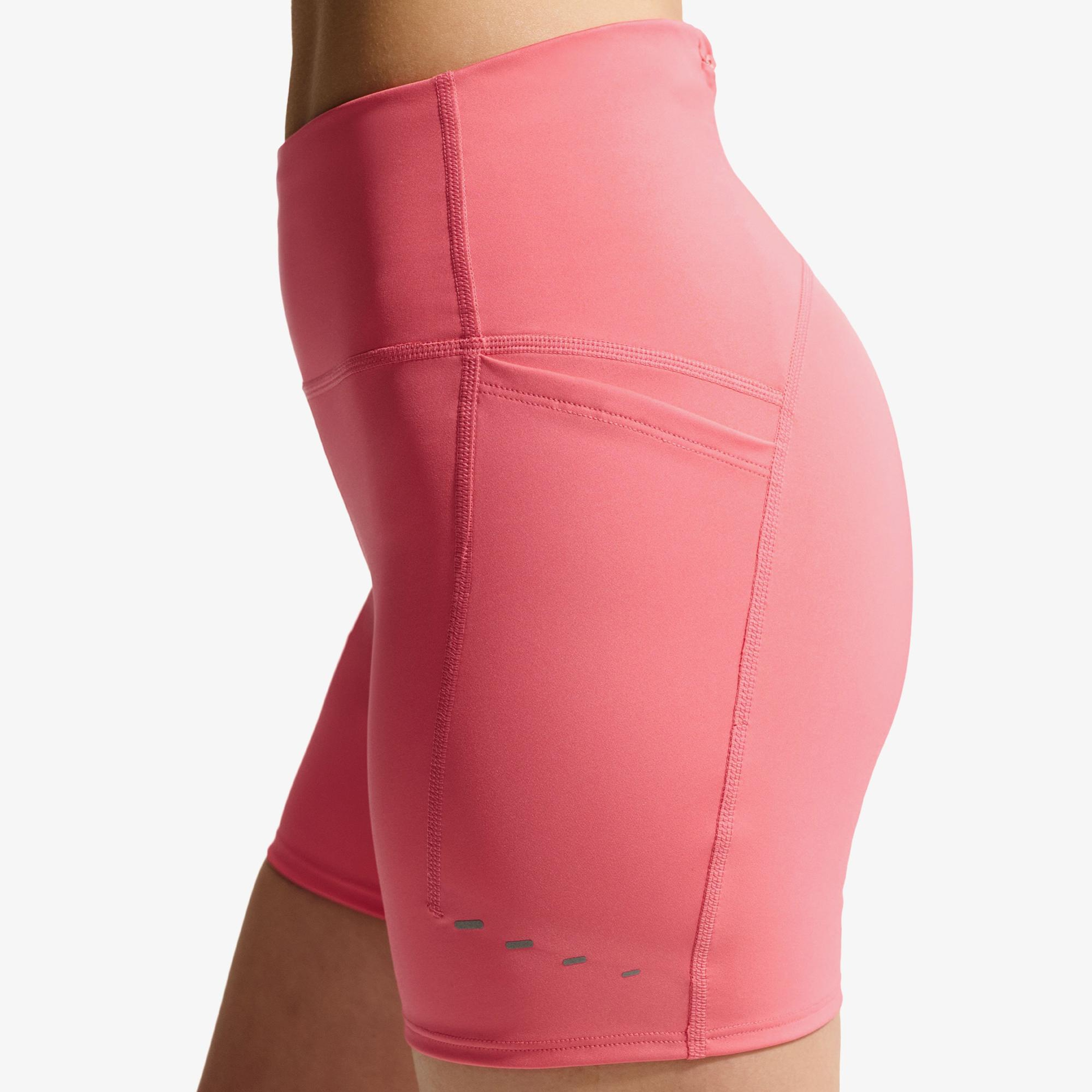 Nike Dri-Fit Swift Yüksek Belli 10 cm Kadın Pembe Kısa Tayt