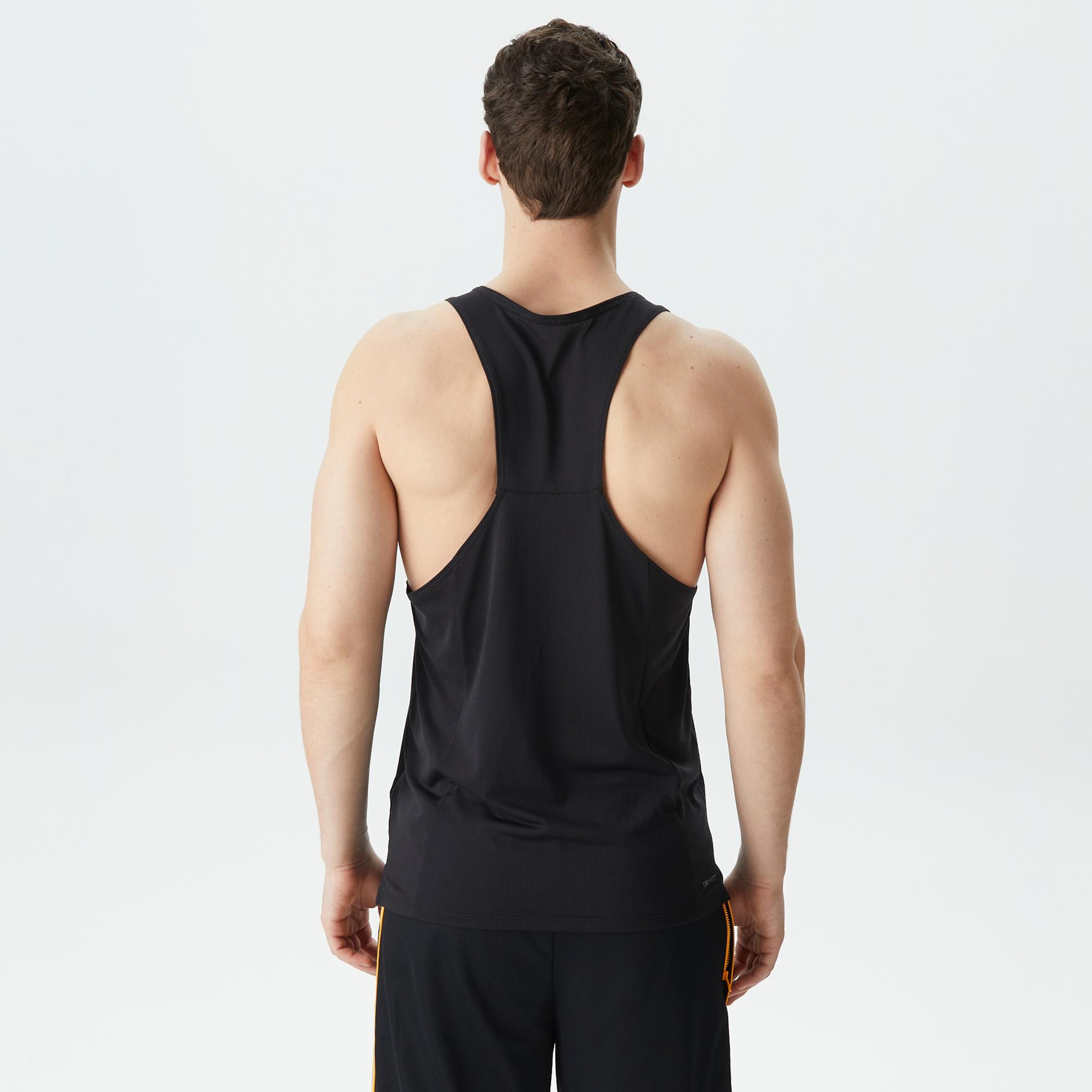 Nike Dri-Fit Fast Erkek Siyah Kolsuz T-Shirt