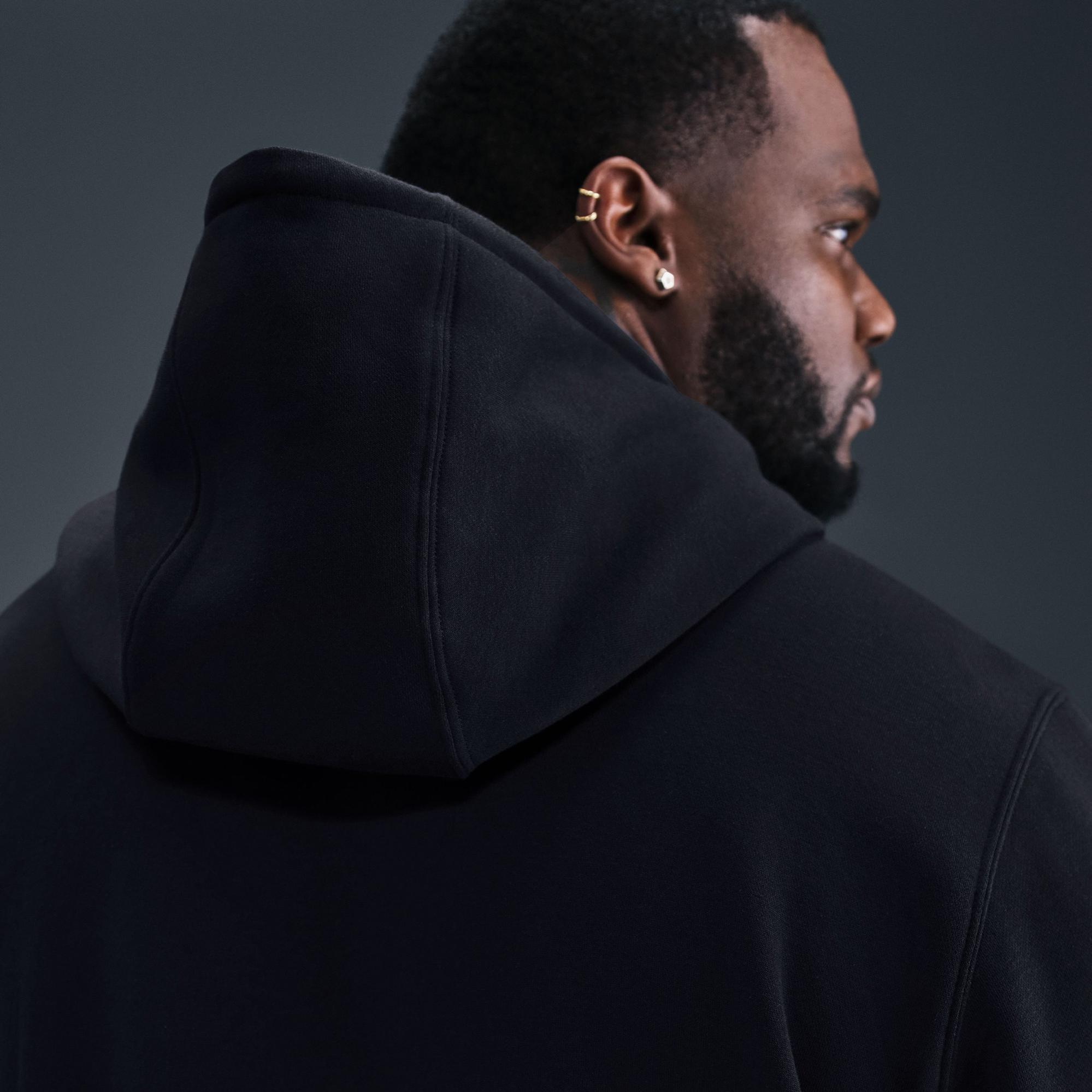 Nike Club Pullover Fleece Erkek Siyah Hoodie