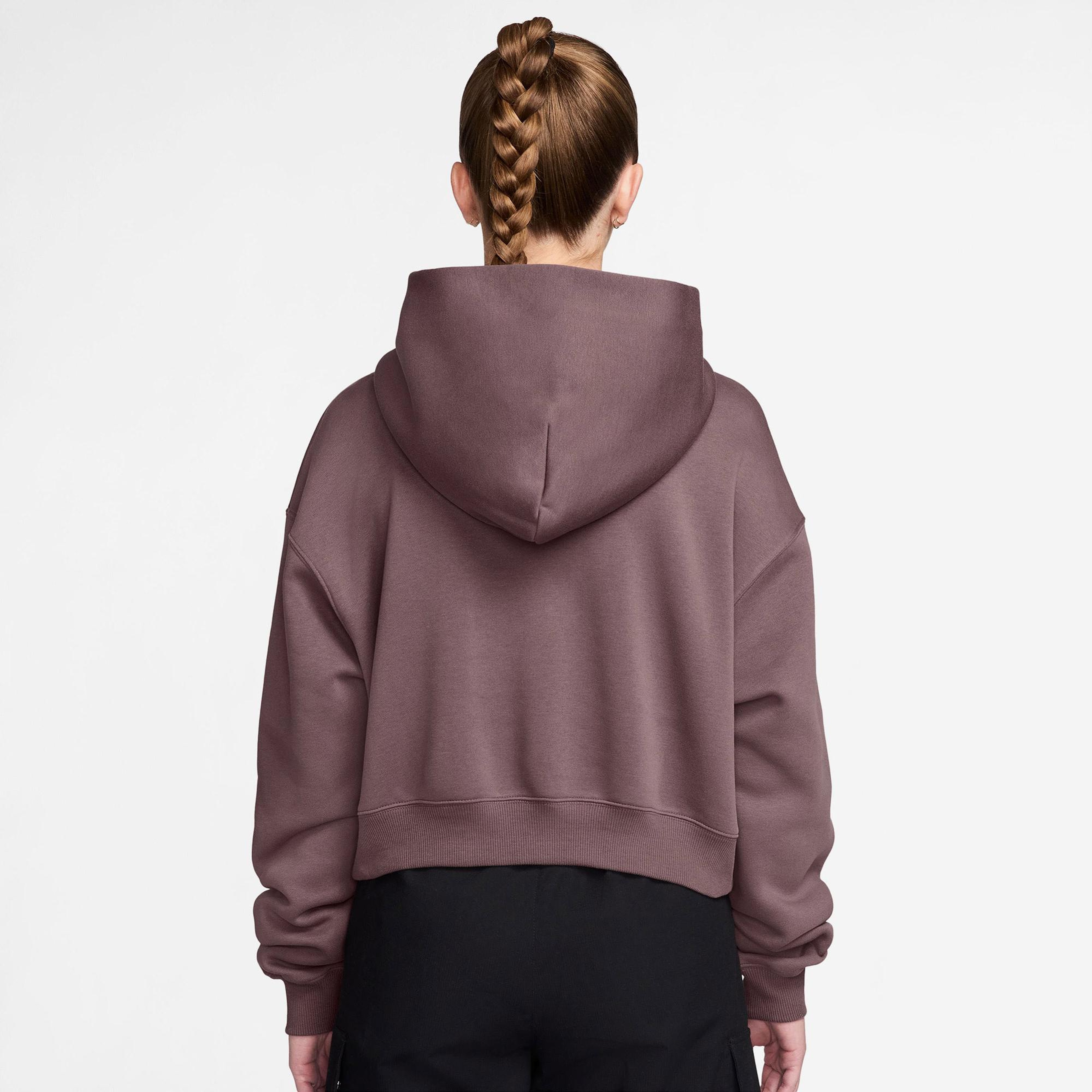 Nike Sportswear Phoenix Fleece Kadın Kahverengi Hoodie