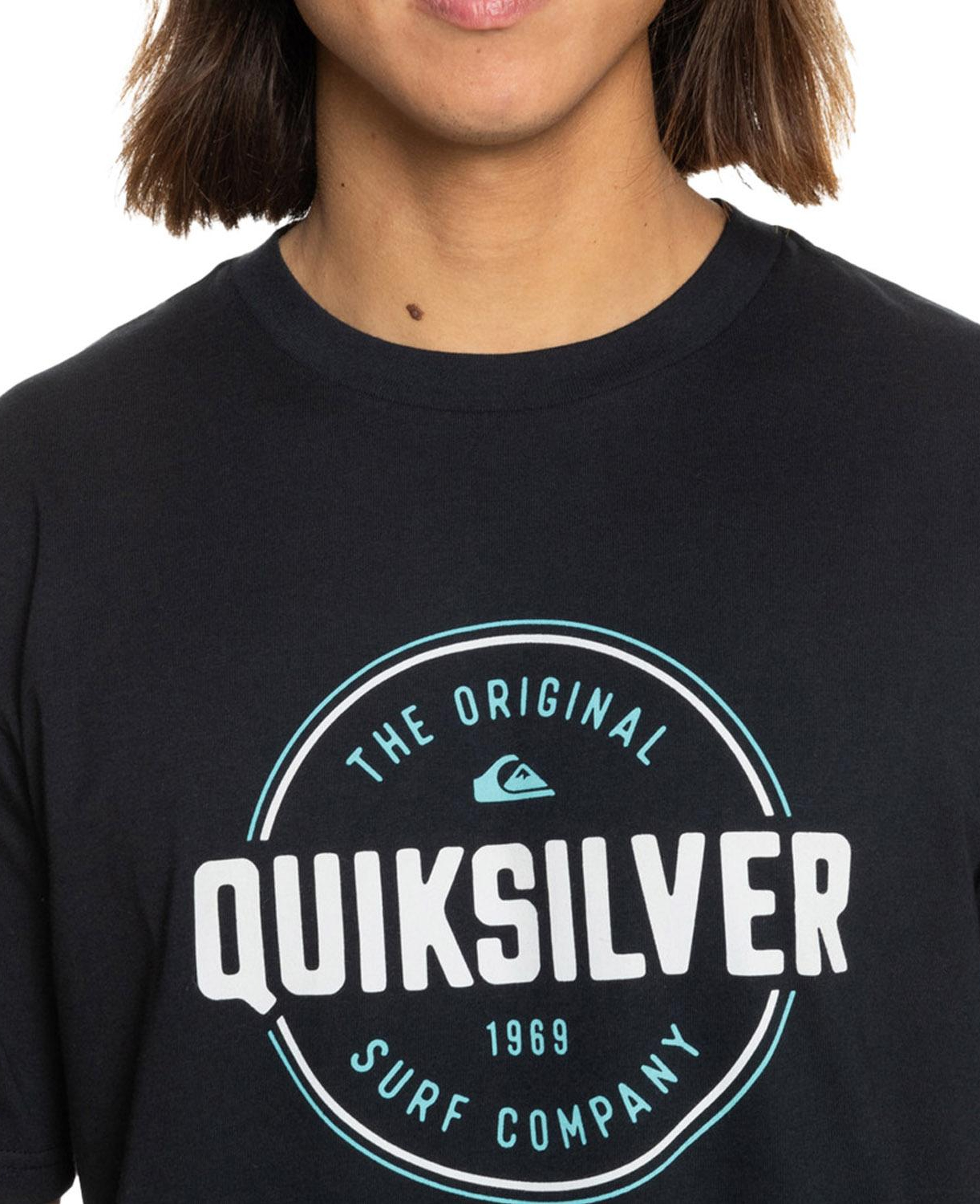 Quiksilver Circle Up Erkek Mavi Tişört