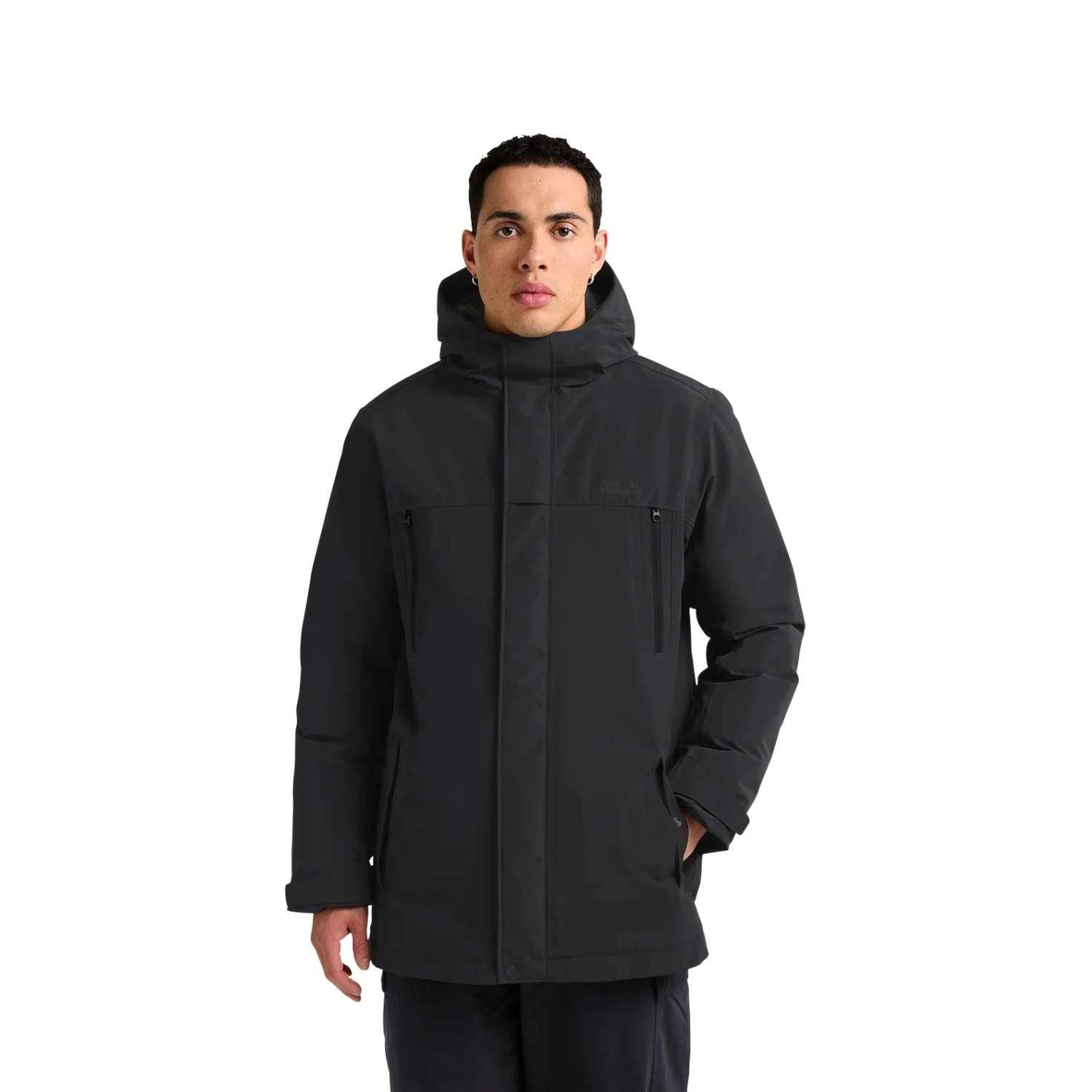 Jack Wolfskin Glacier Shield Erkek Siyah Outdoor Ceketi