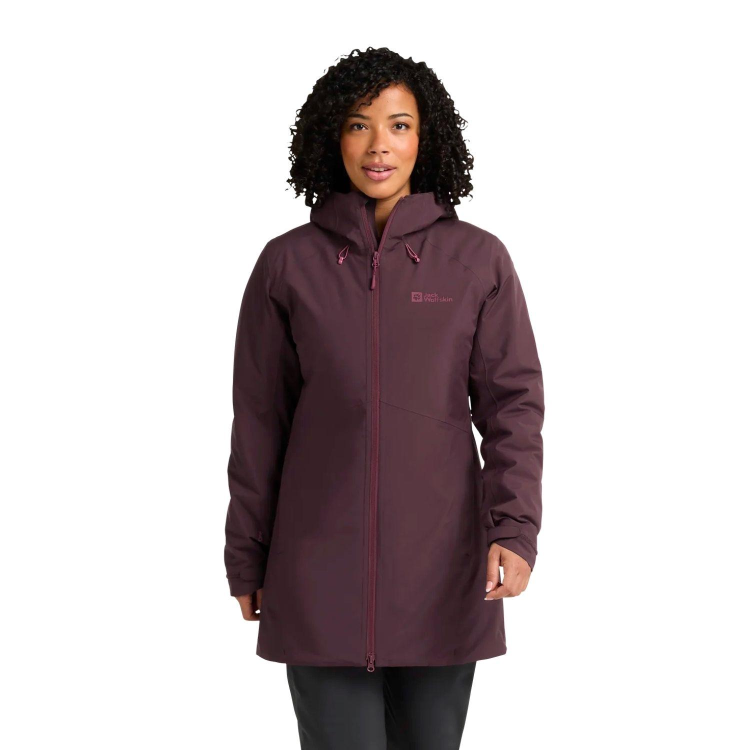 Jack Wolfskin Heidelstein Ins Kadın Mor Outdoor Ceketi