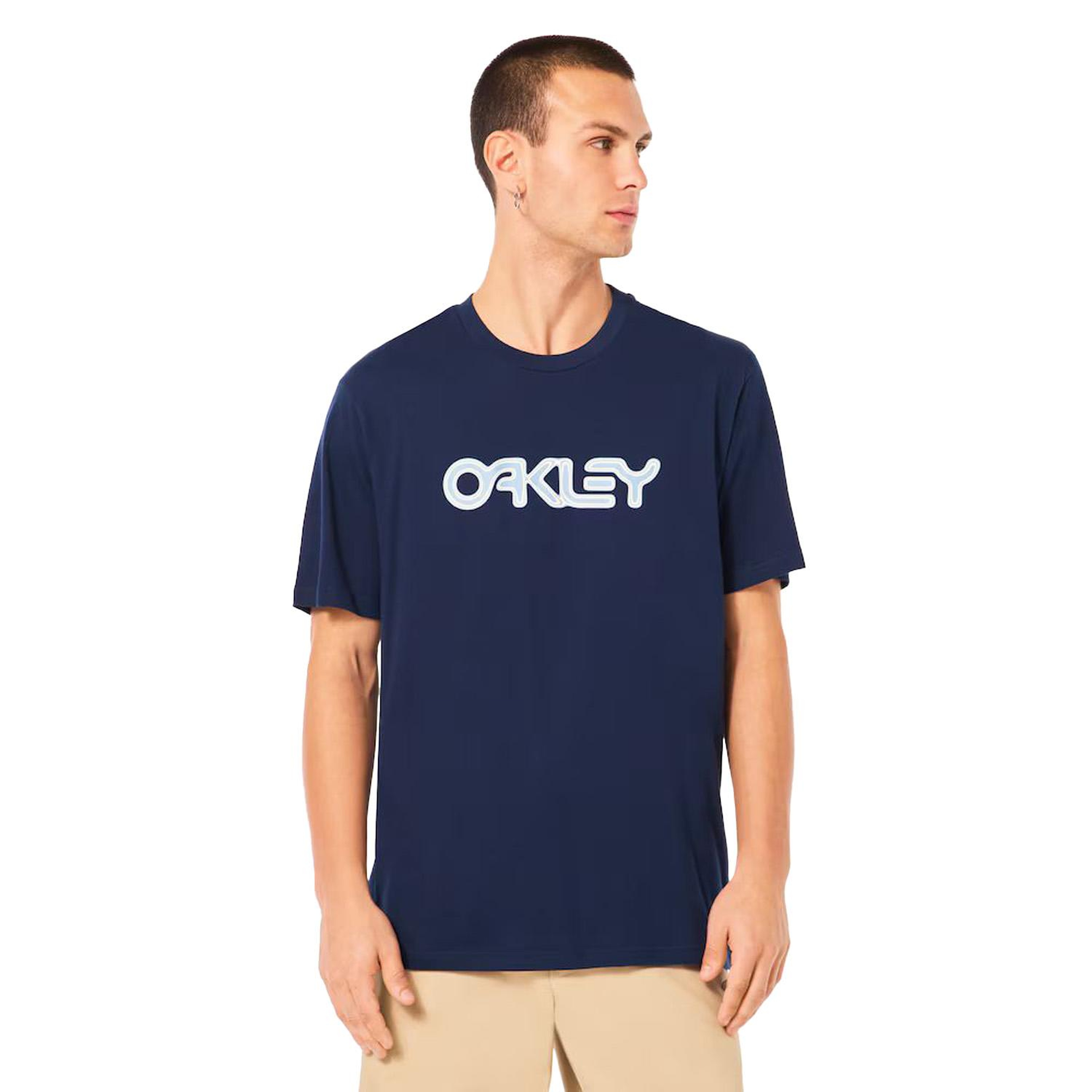 Oakley Mtl B1b Erkek Mavi Tişört