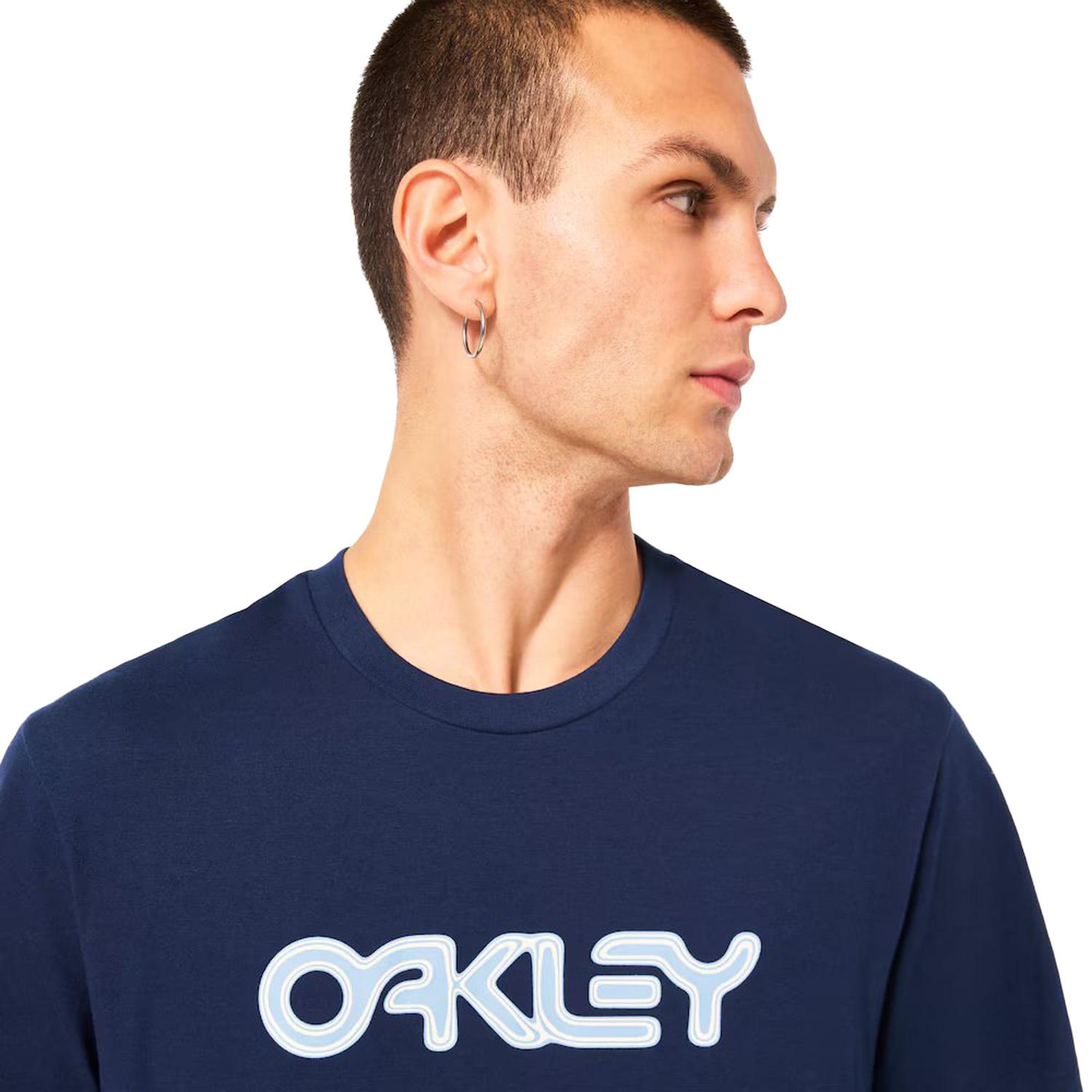 Oakley Mtl B1b Erkek Mavi Tişört