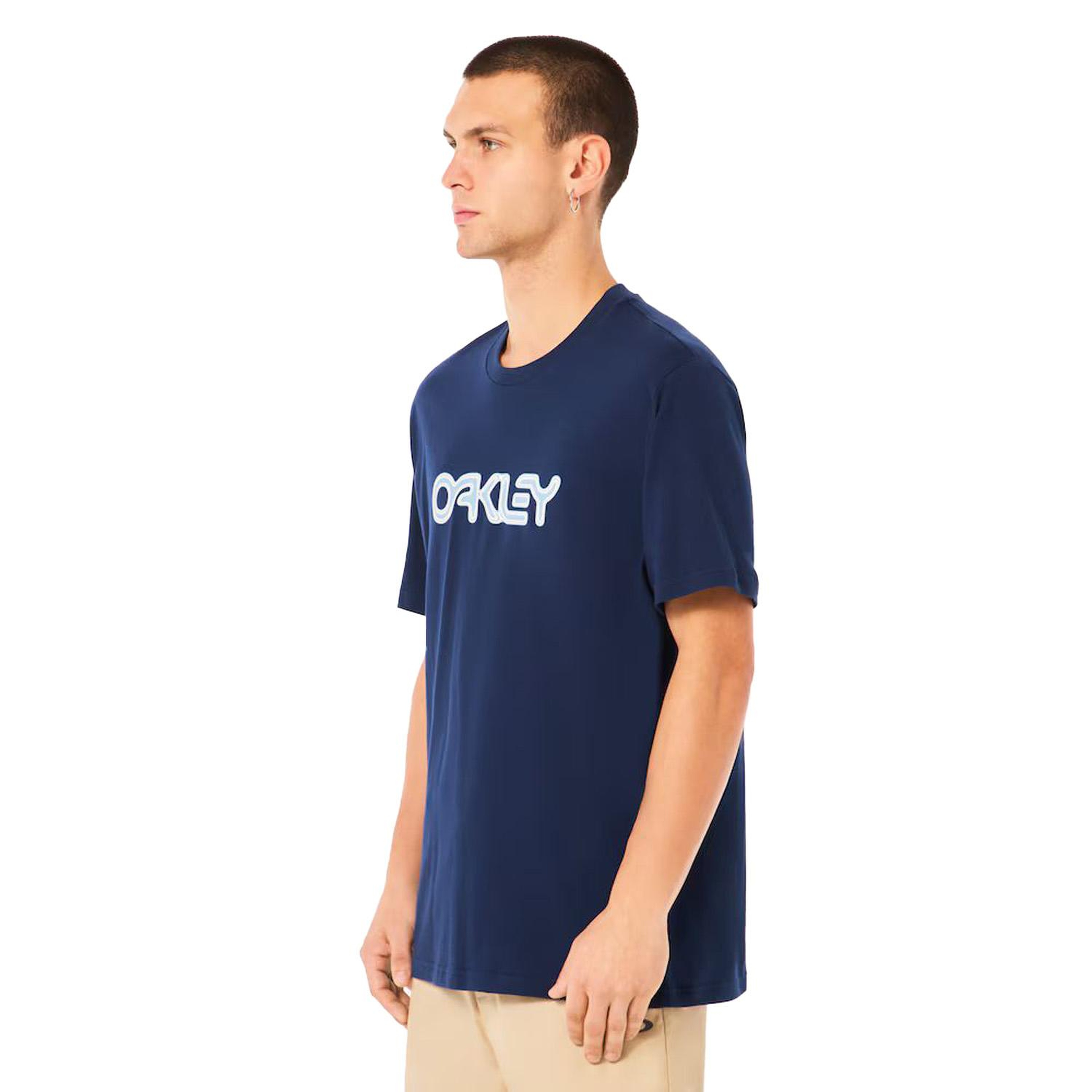 Oakley Mtl B1b Erkek Mavi Tişört