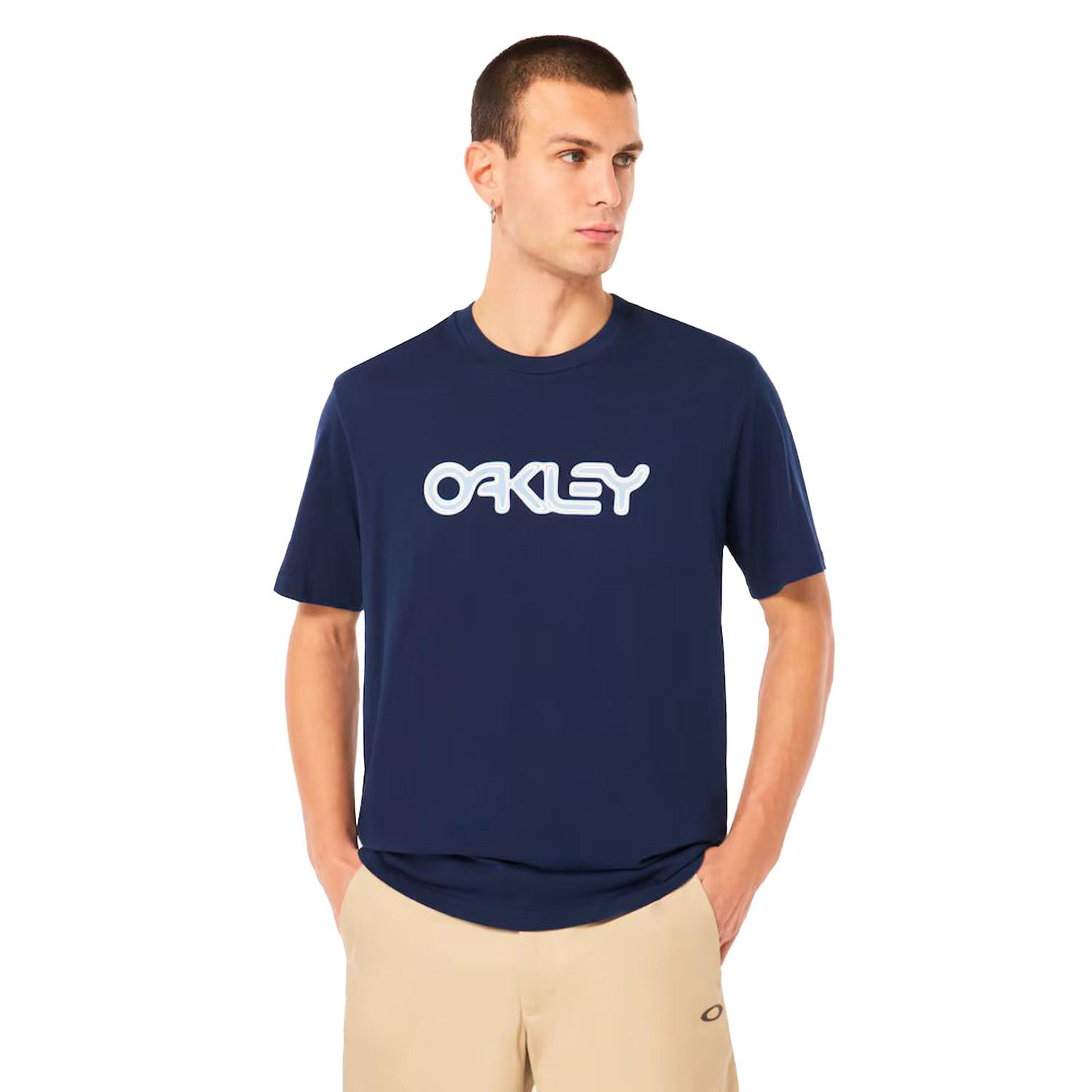 Oakley Mtl B1b Erkek Mavi Tişört