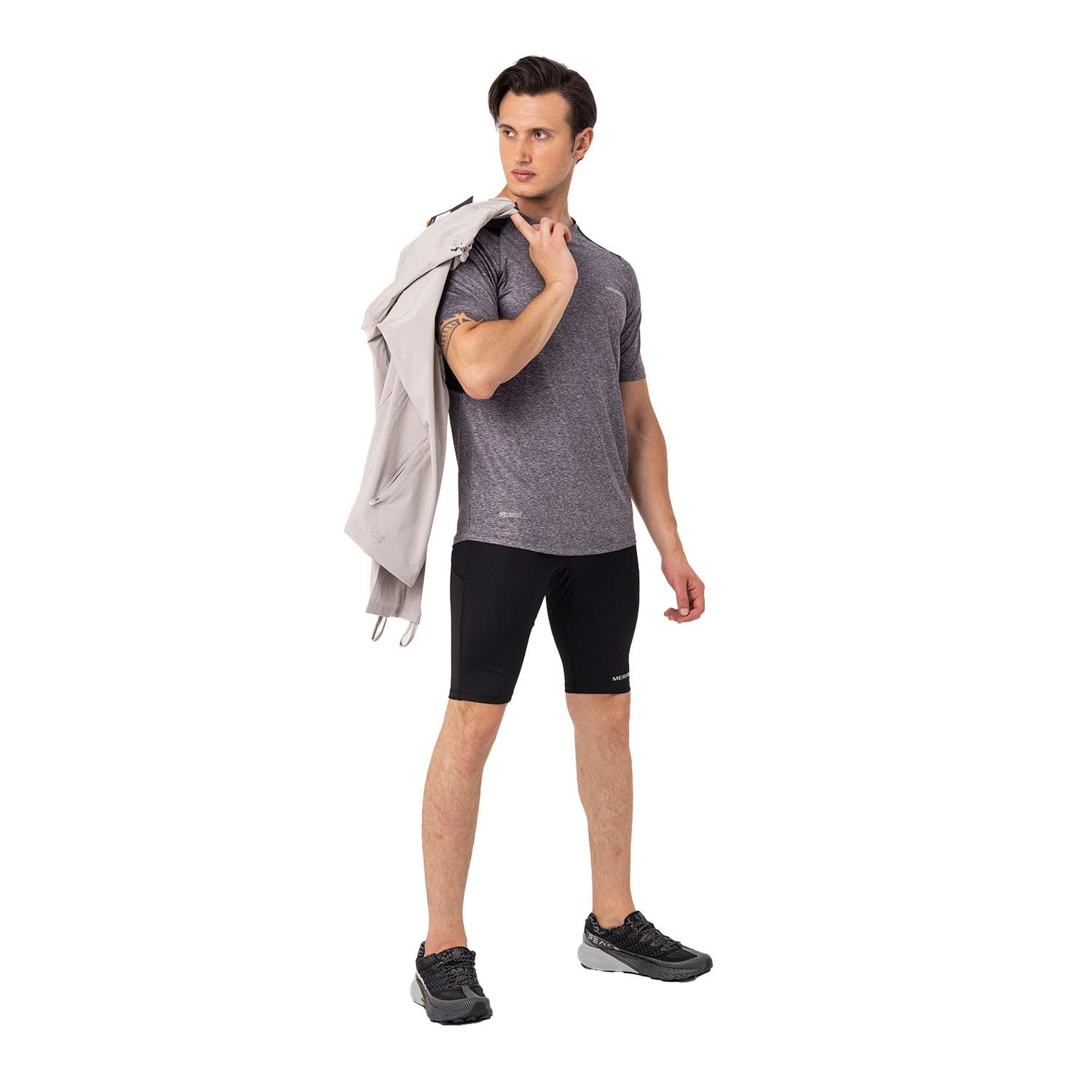 Merrell Till Erkek Gri Koşu Tişört