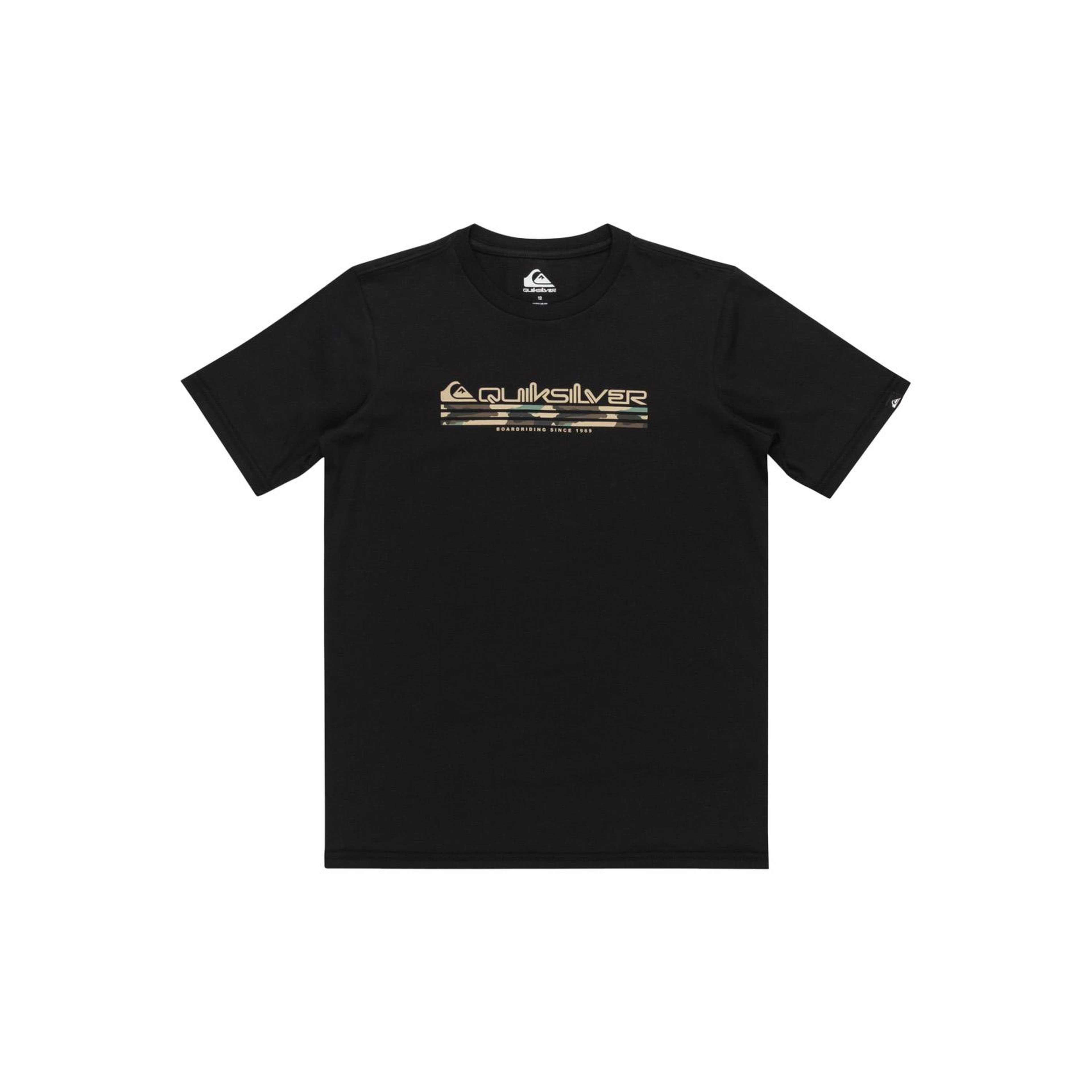 Quiksilver Omni Fill Youth Erkek Çocuk Siyah Tişört