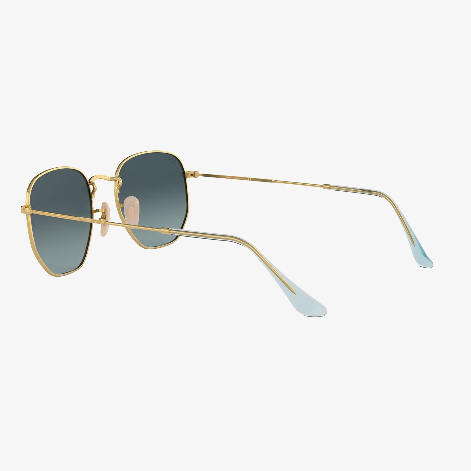 RAY-BAN 0RB3548N Hexagonal Unisex Gold Güneş Gözlüğü