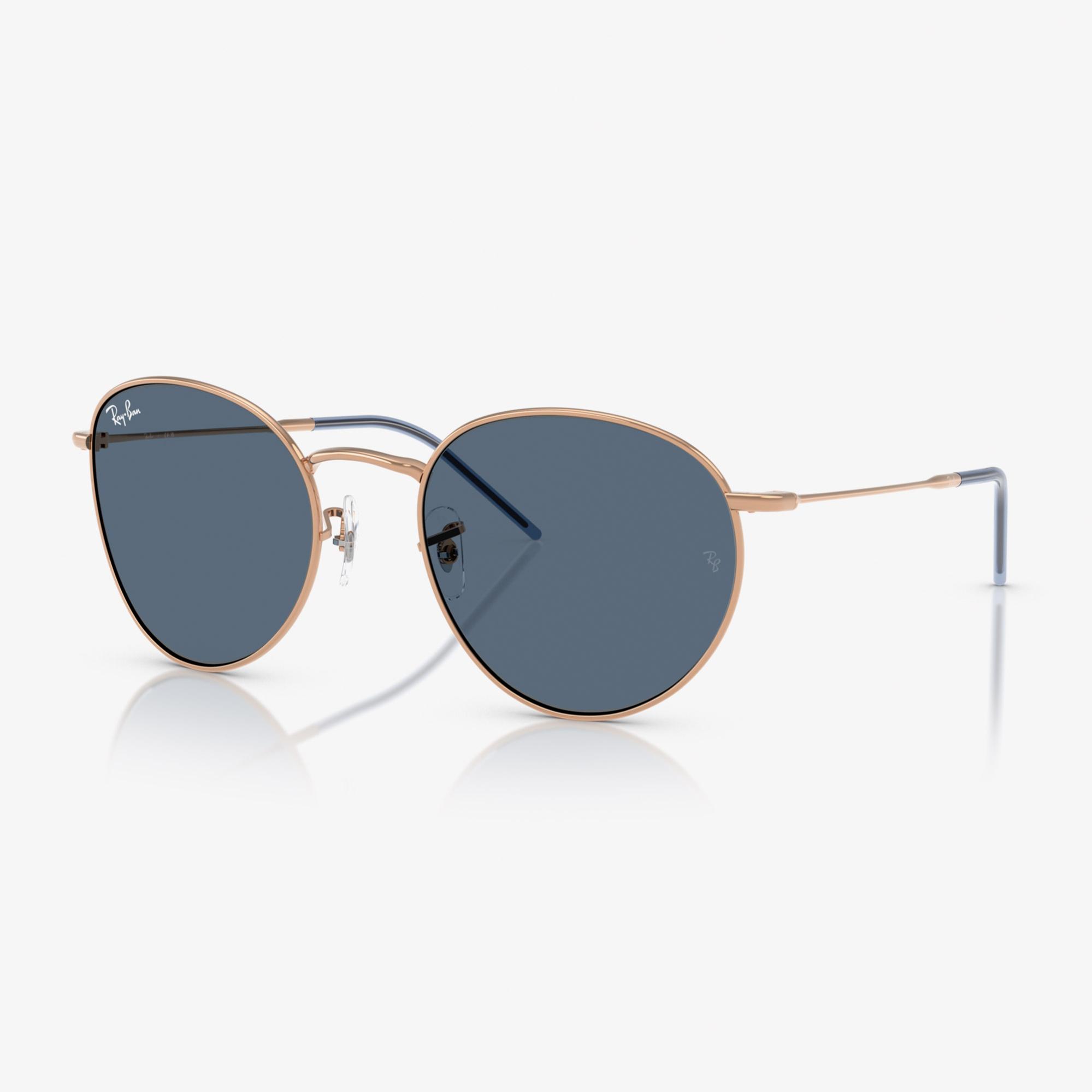 Ray-Ban Round Reverse RBR0103S Unisex Altın Rengi Güneş Gözlüğü
