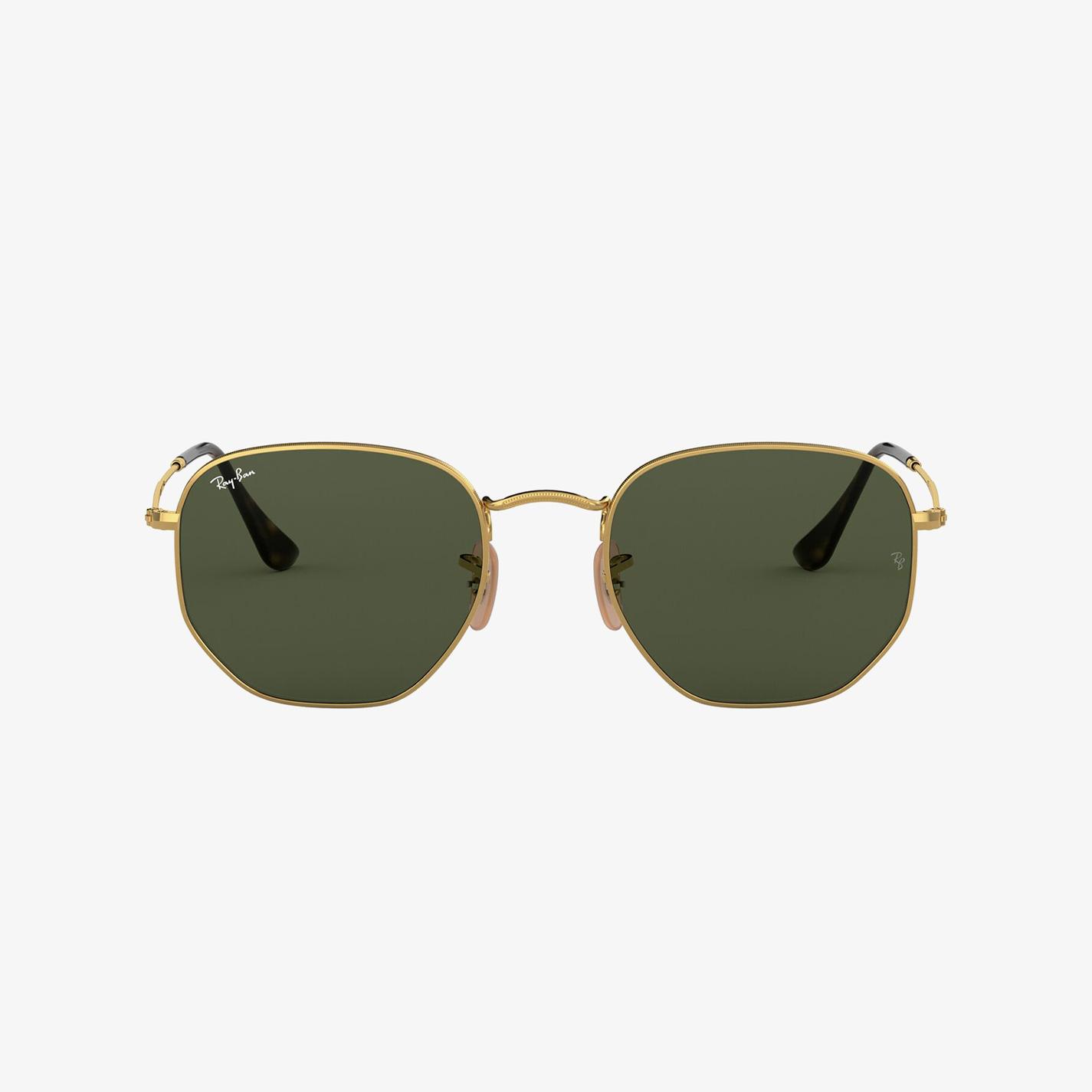 RAY-BAN 0RB3548N Hexagonal Unisex Gold Güneş Gözlüğü