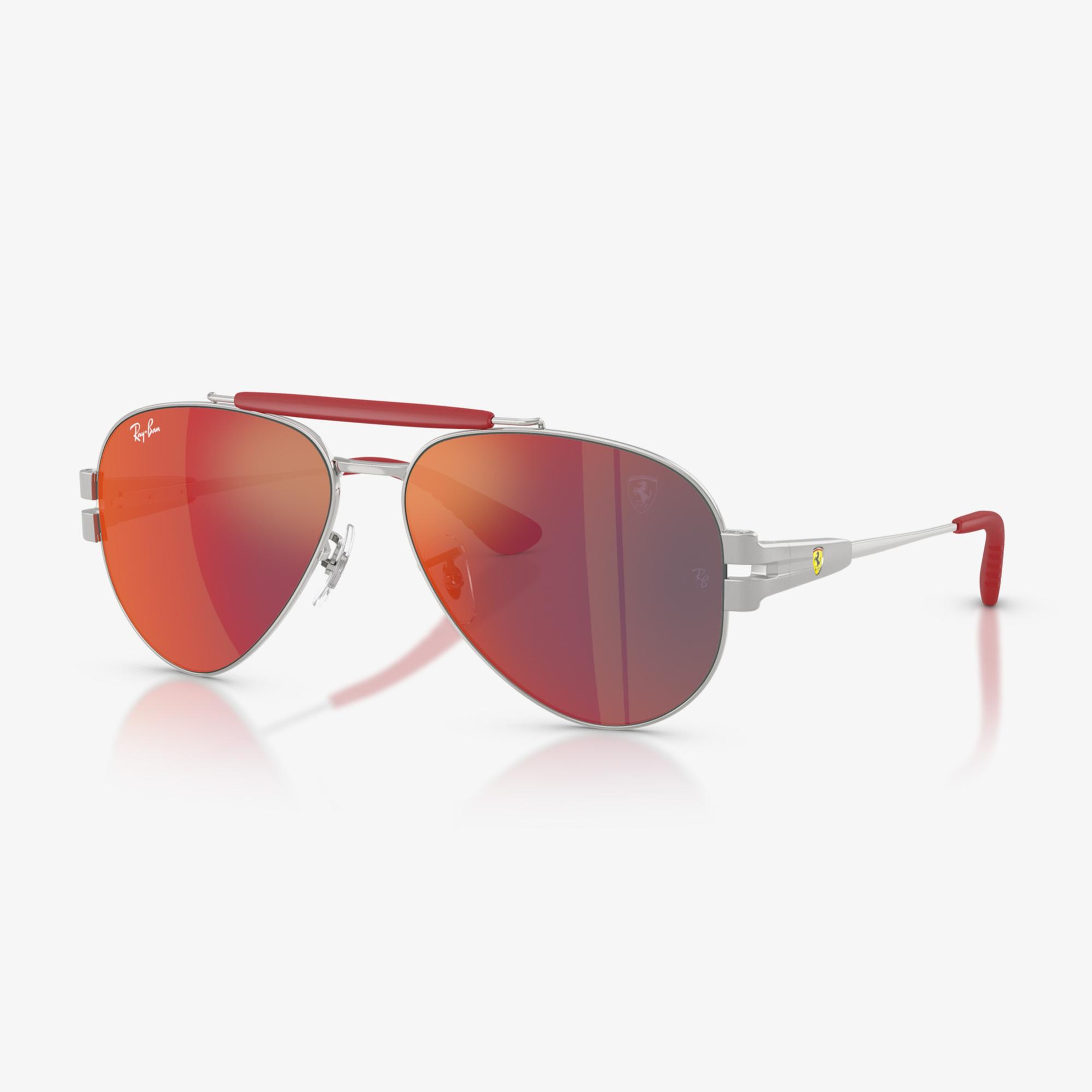 Ray-Ban RB3762M Scuderia Ferrari Collection Unisex Gri Güneş Gözlüğü
