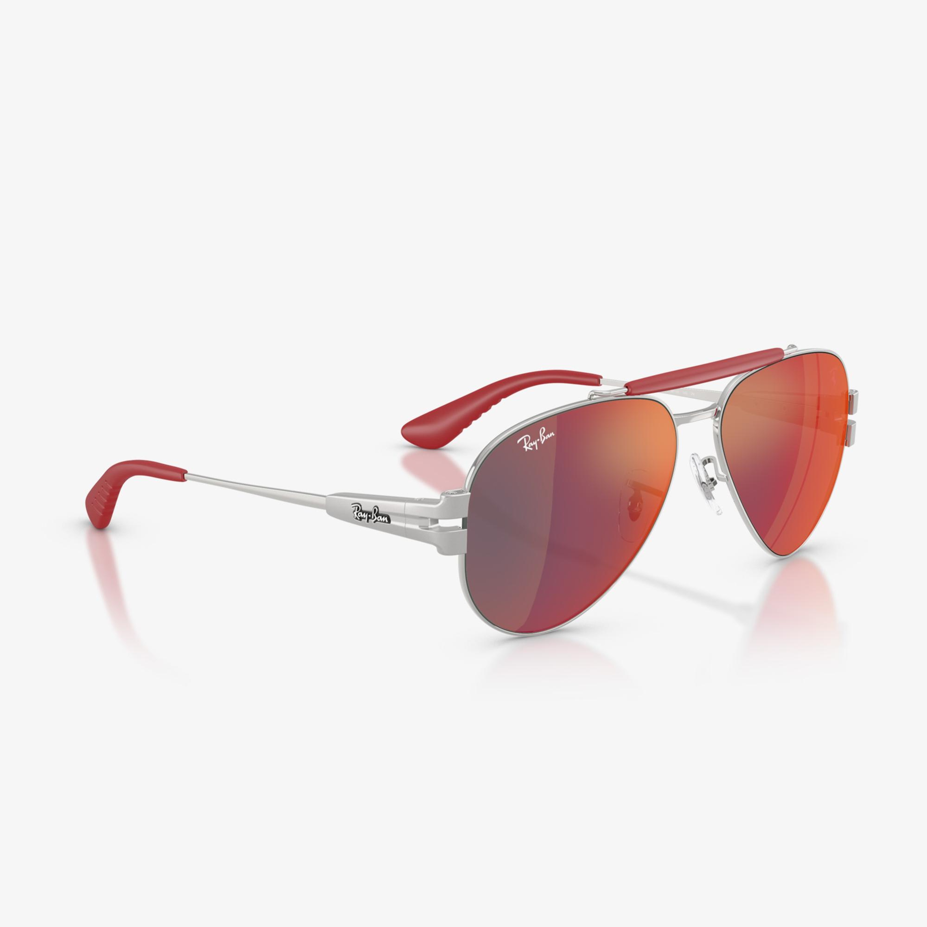 Ray-Ban RB3762M Scuderia Ferrari Collection Unisex Gri Güneş Gözlüğü