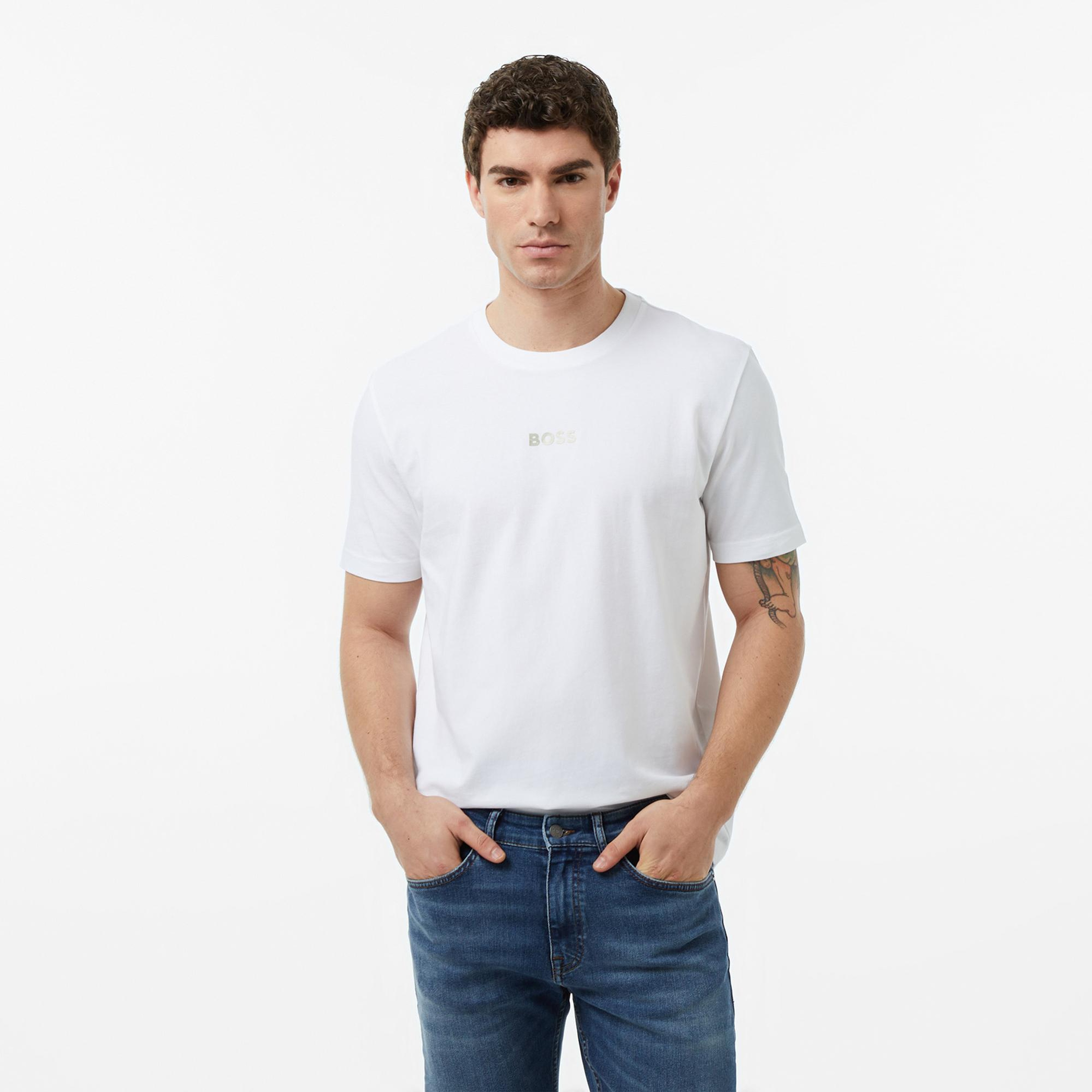 Boss TS Join Erkek Beyaz T-Shirt