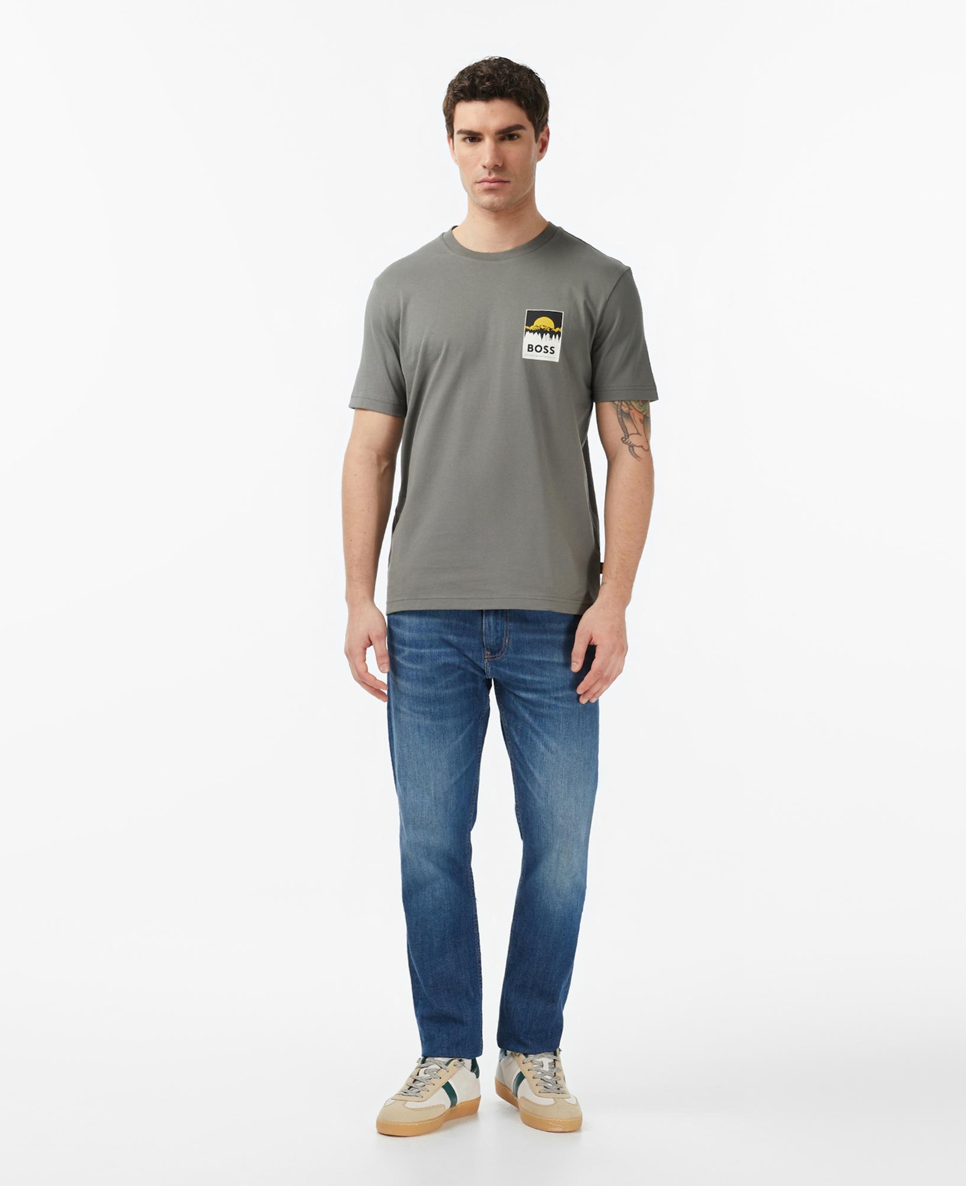 Boss Plain Erkek Gri T-Shirt